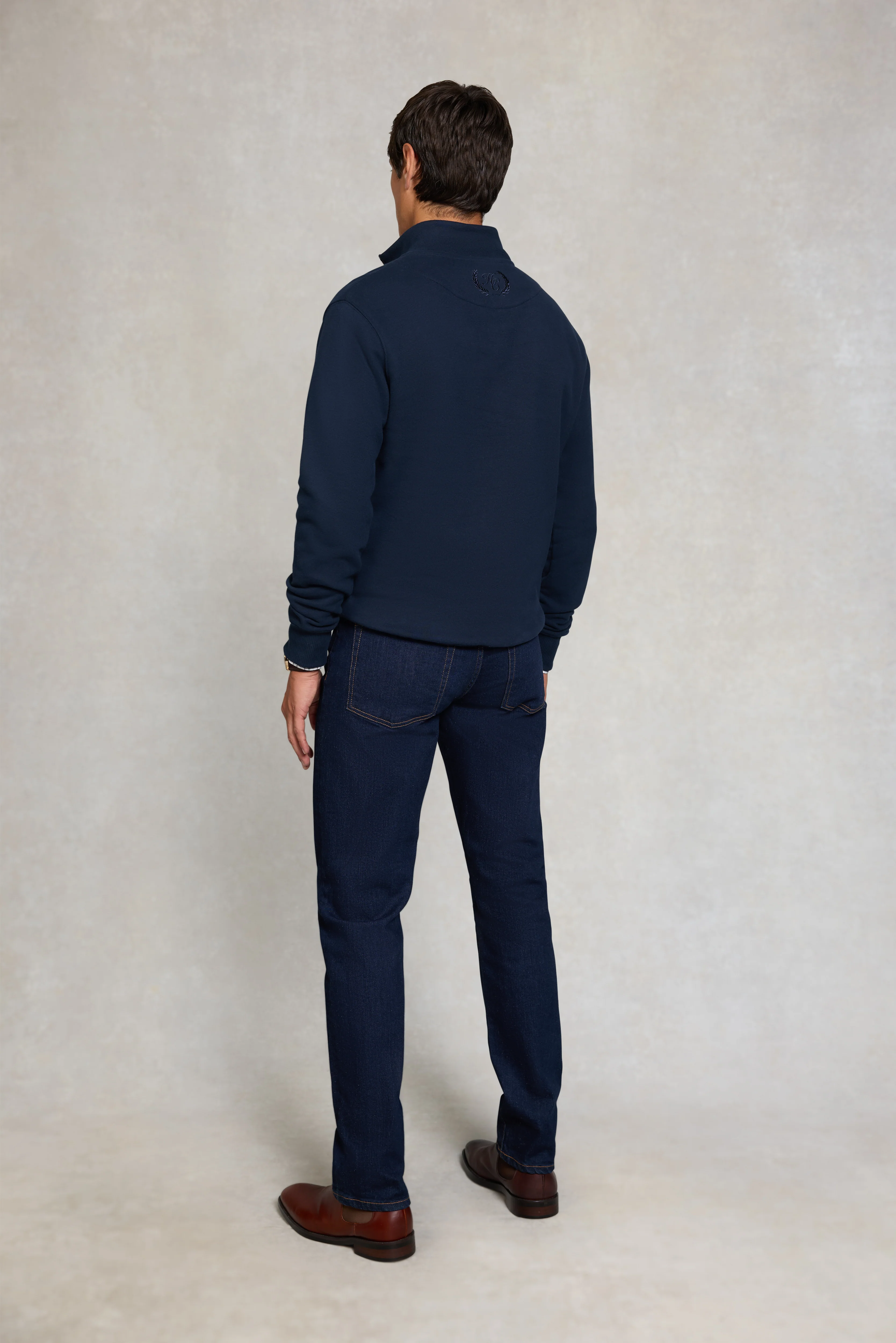 Men's Sporting Goods Zip Henley (Ink Navy) - Image 5