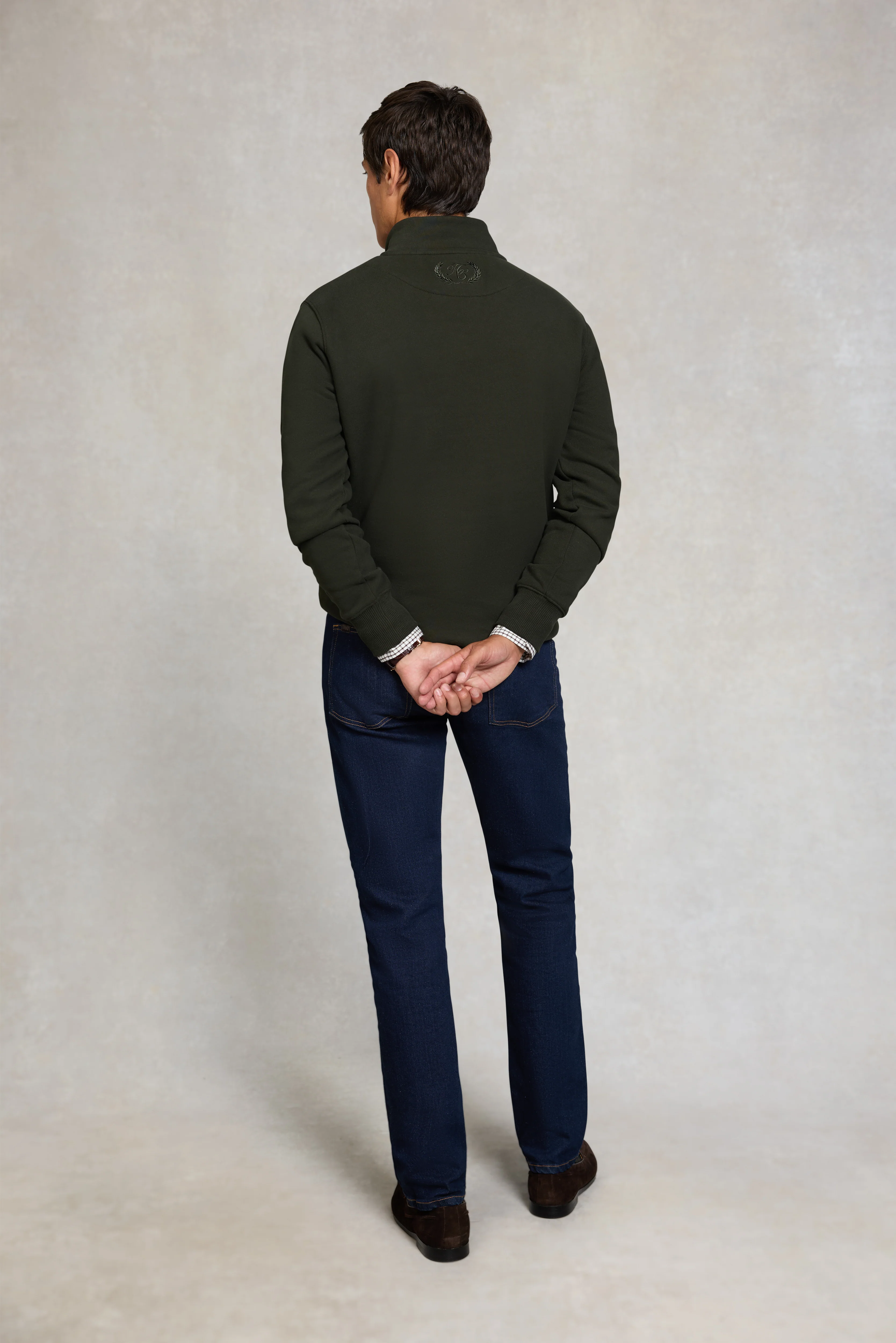 Men's Sporting Goods Zip Henley (Racing Green) - Image 3