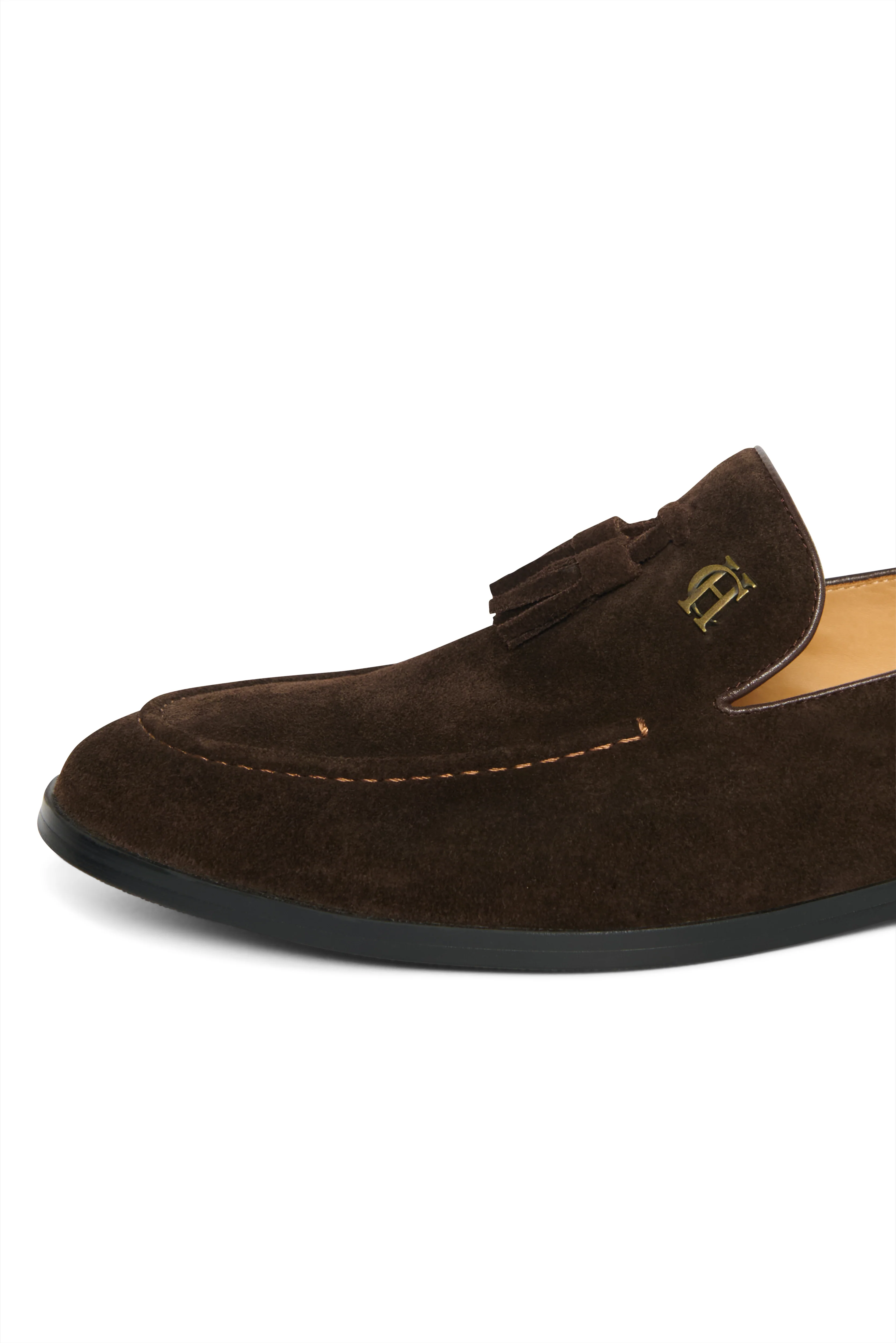 Men's Suede Tassel Loafer (Chocolate) - Image 6