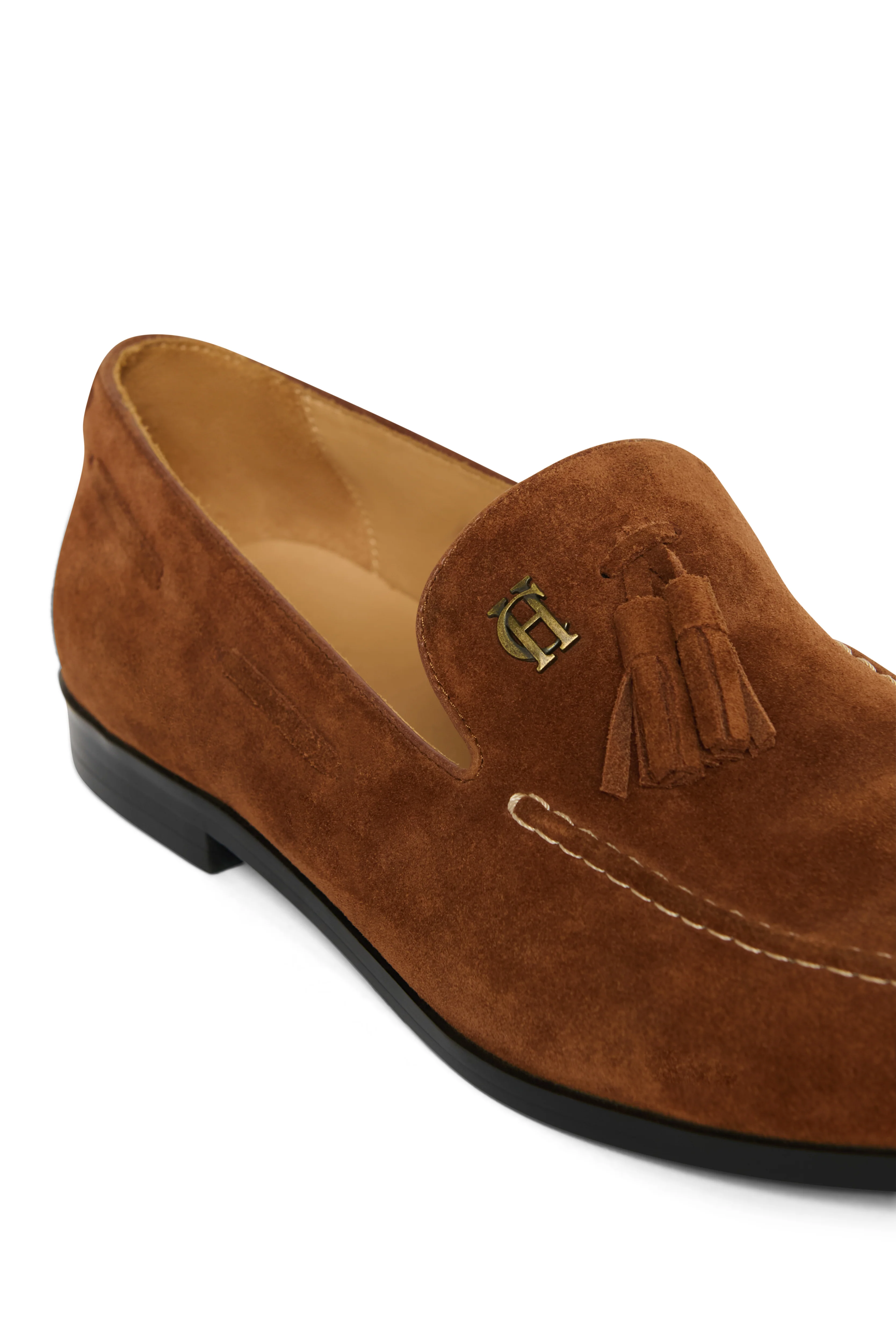 Men's Suede Tassel Loafer (Cognac) - Image 7