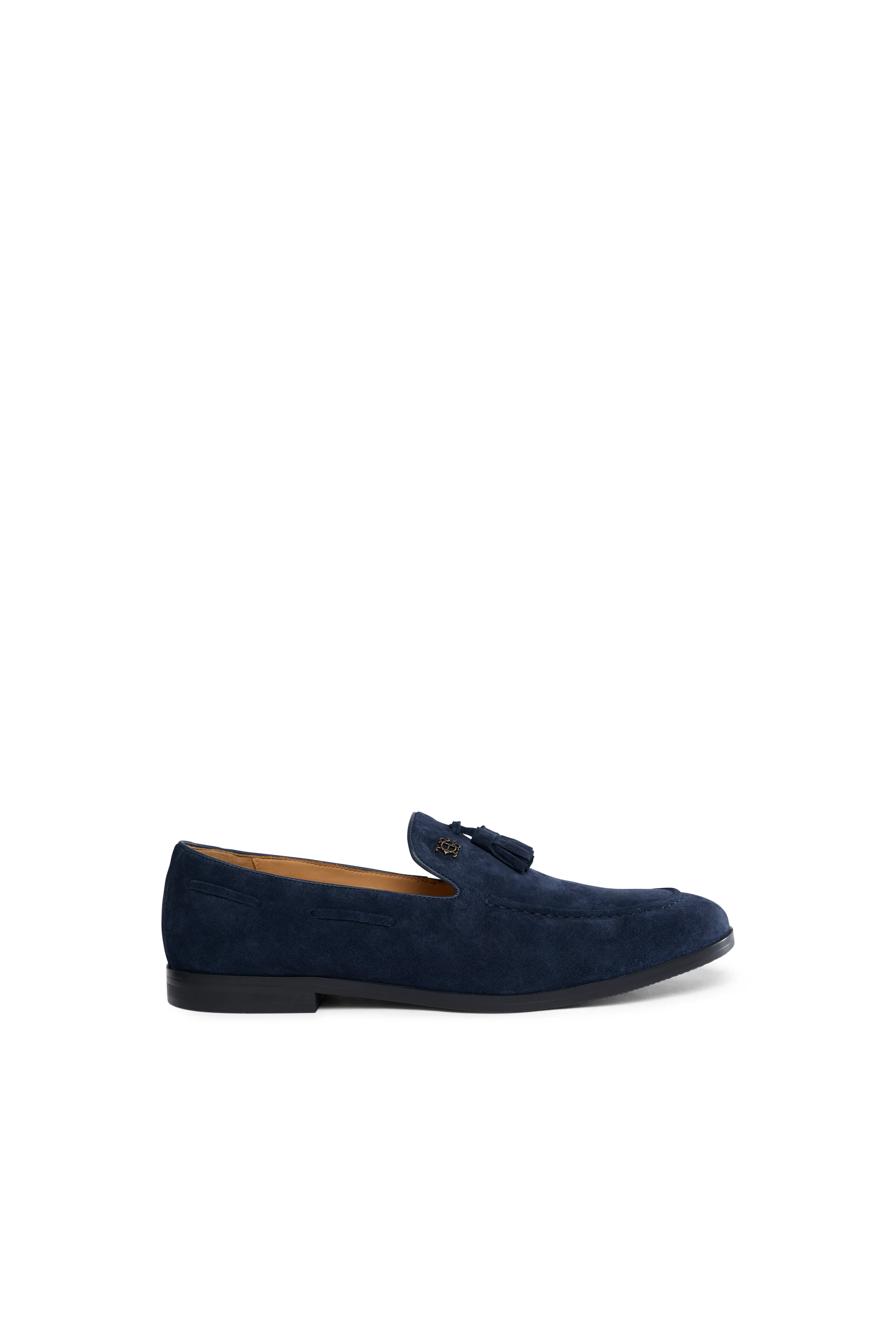 Men's Suede Tassel Loafer (Navy Suede)