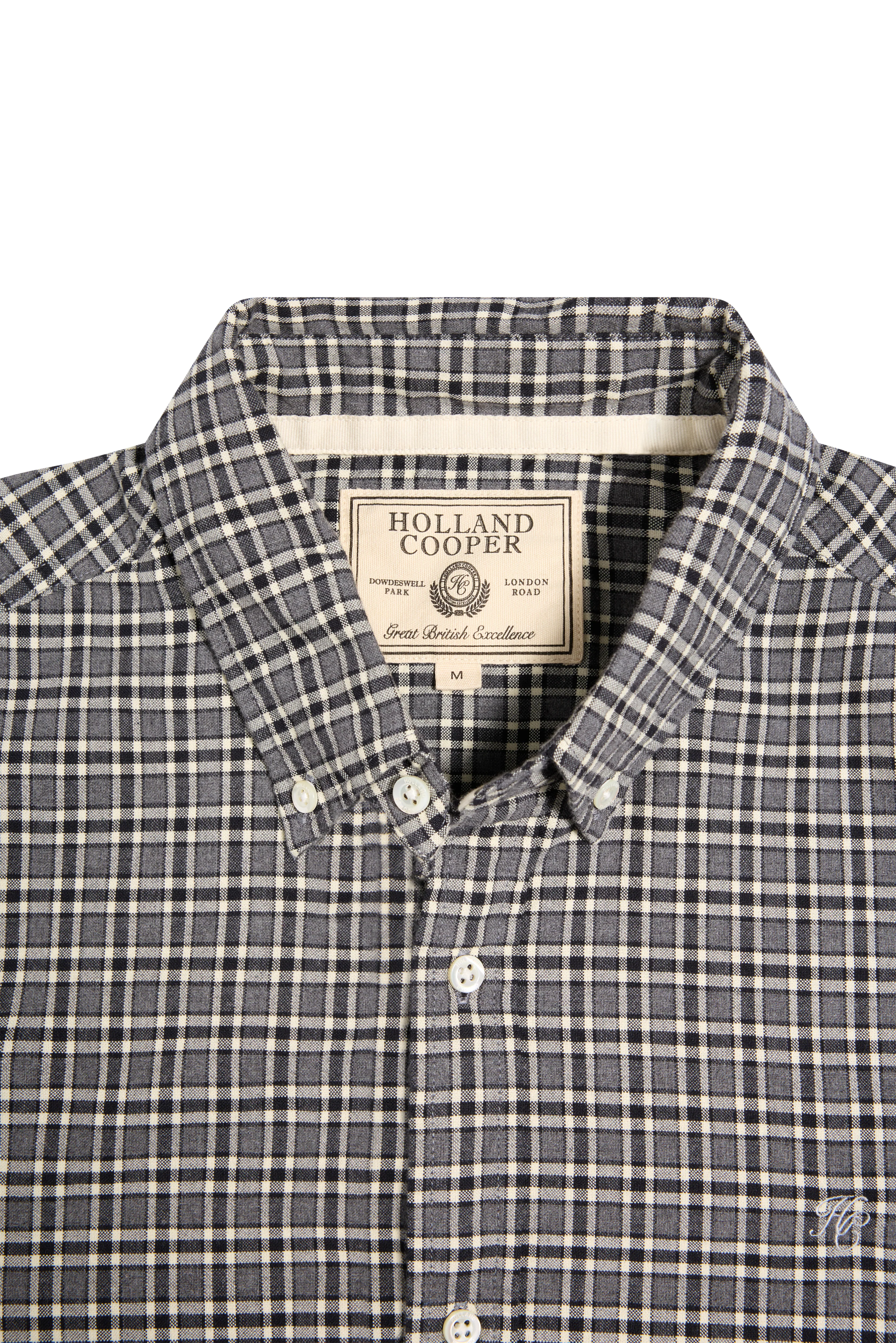 Men's Tailored Fit Button Down Shirt (Copthorne Grey) - Image 6