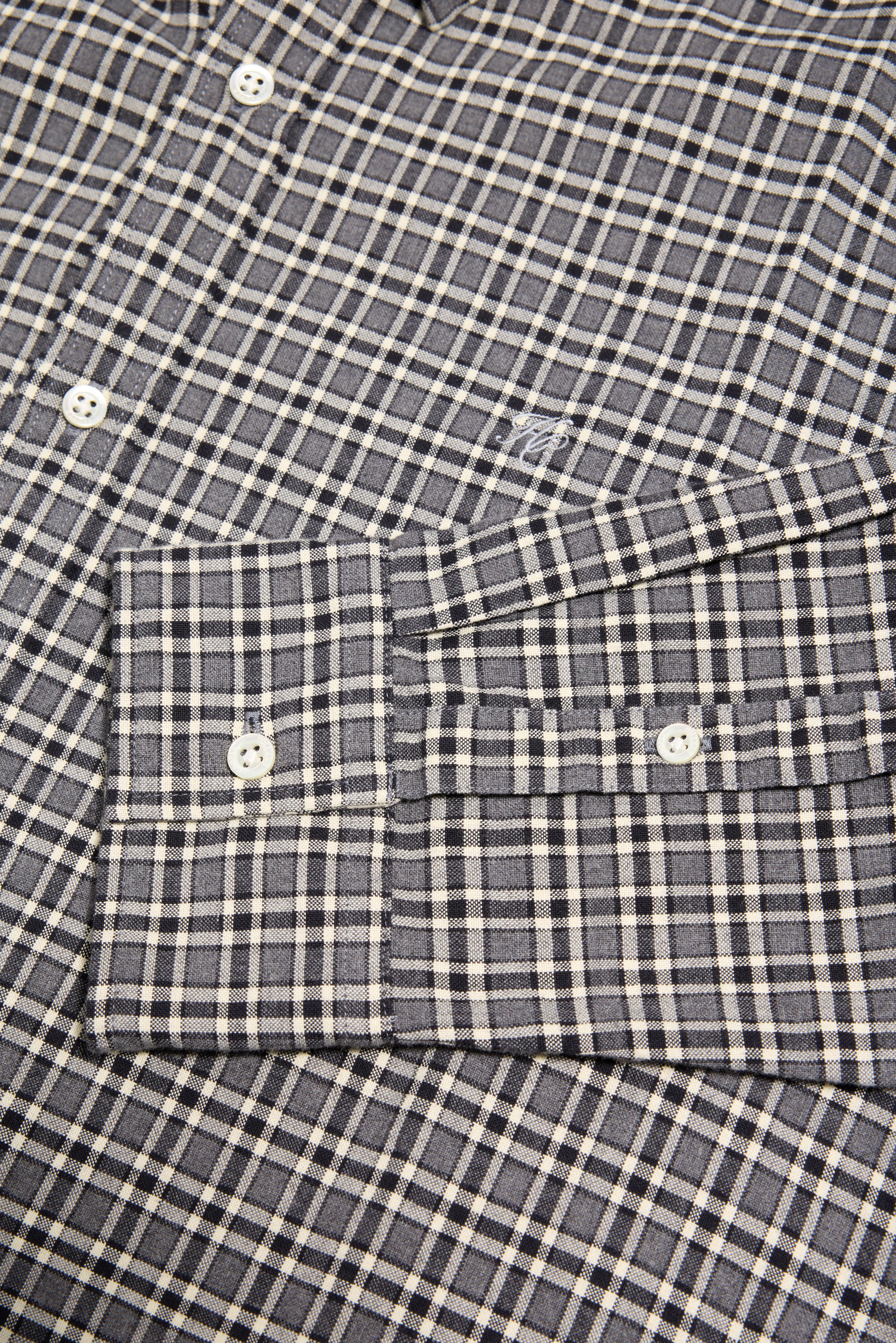 Men's Tailored Fit Button Down Shirt (Copthorne Grey) - Image 7