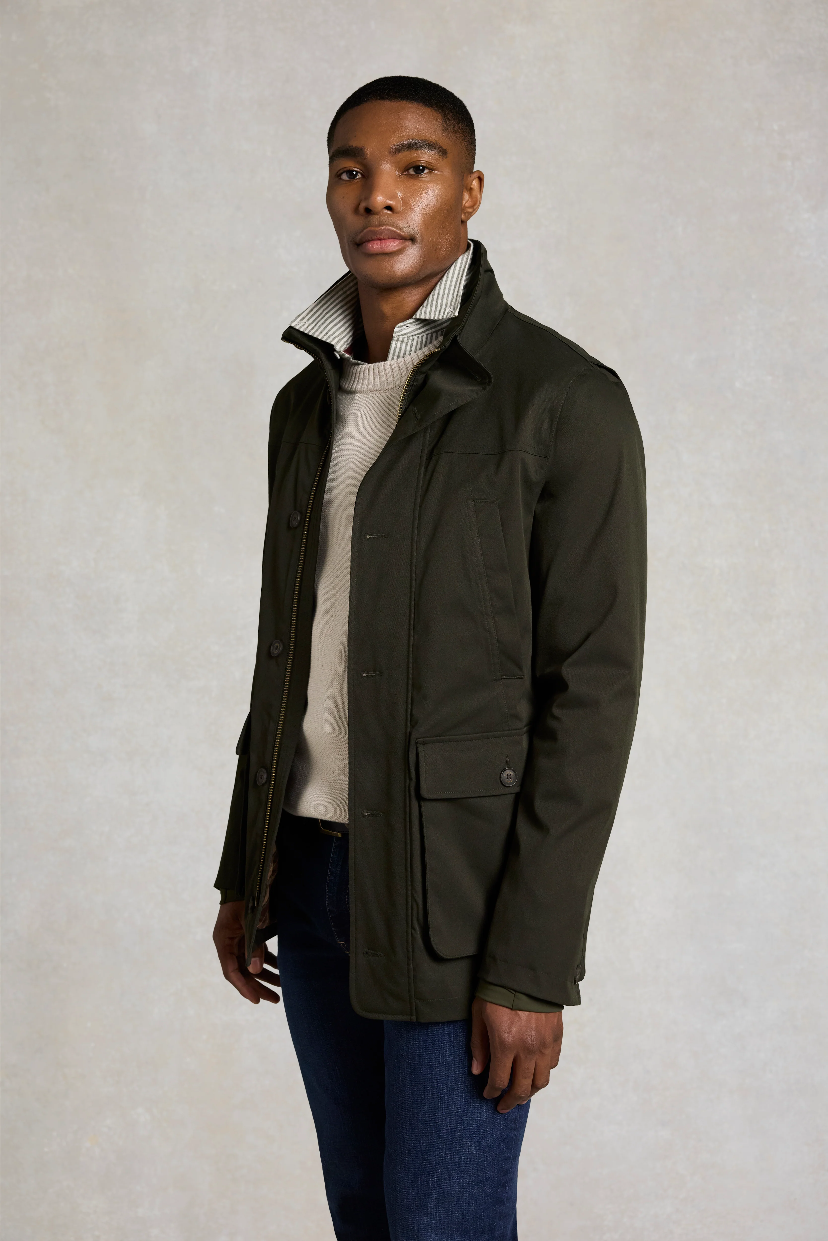Men's Waterproof Field Coat (Khaki) - Image 5