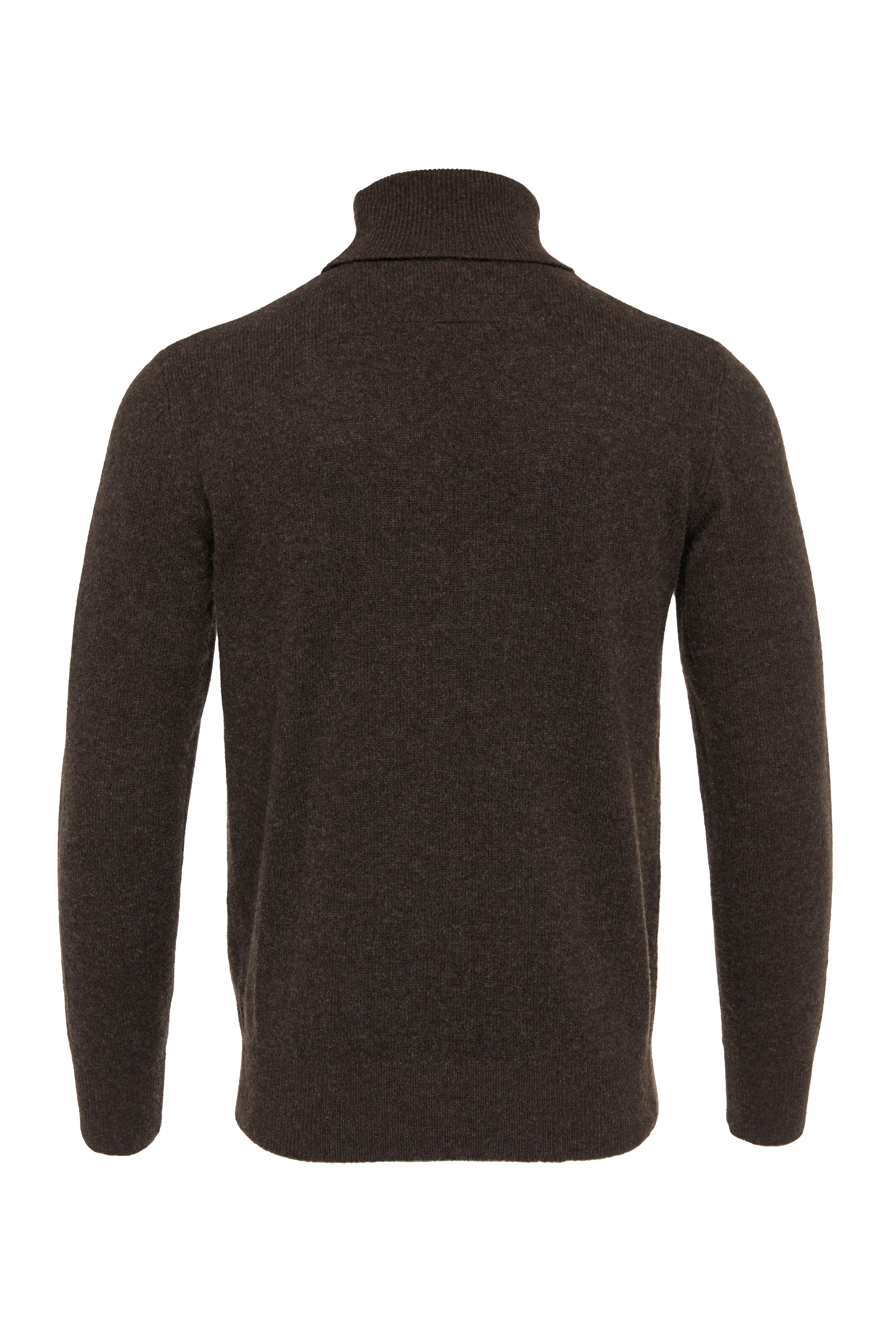 Byron Roll Neck Knit (Chocolate) - Image 8