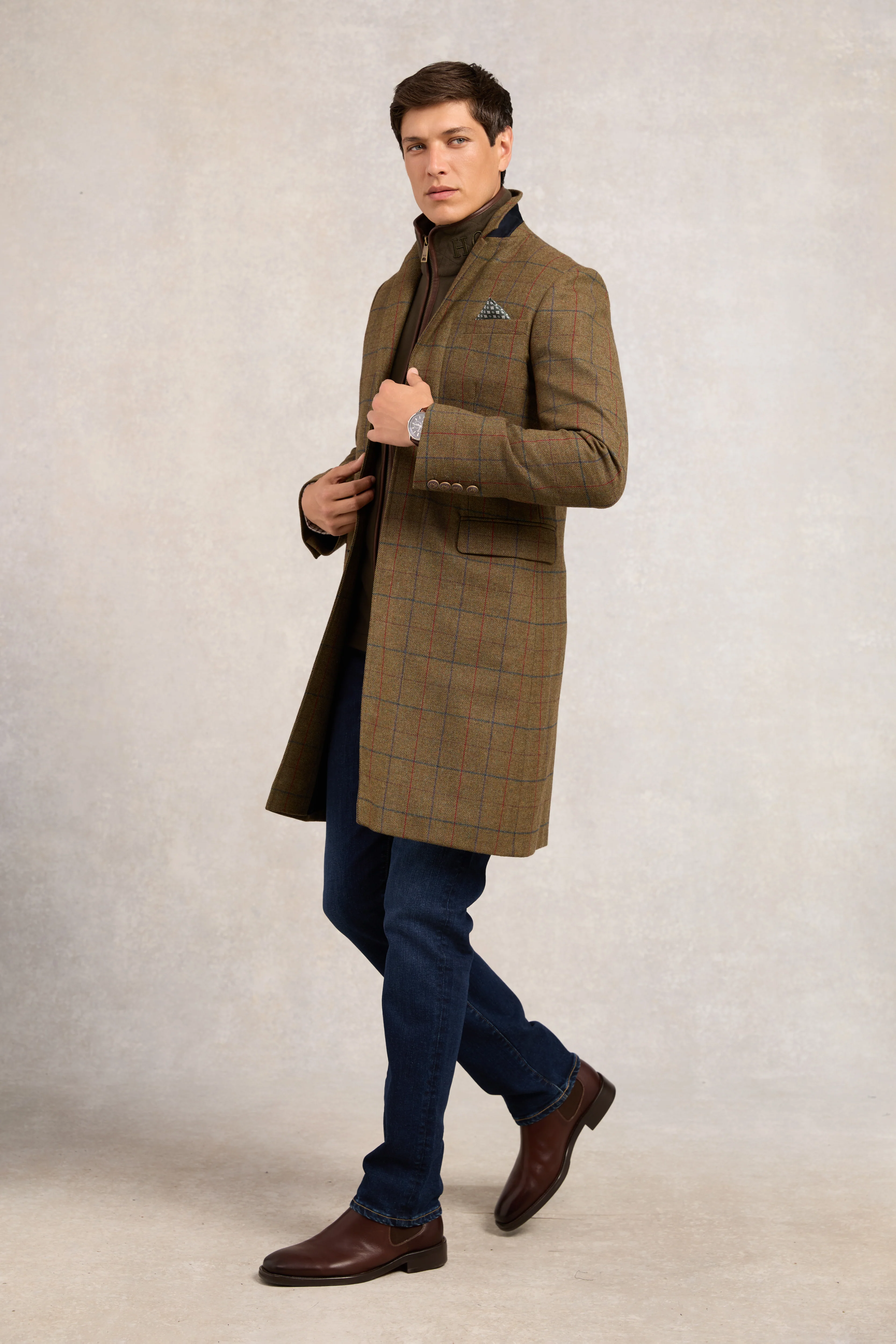 Men's Country Fleece Gilet (Khaki) - Image 7
