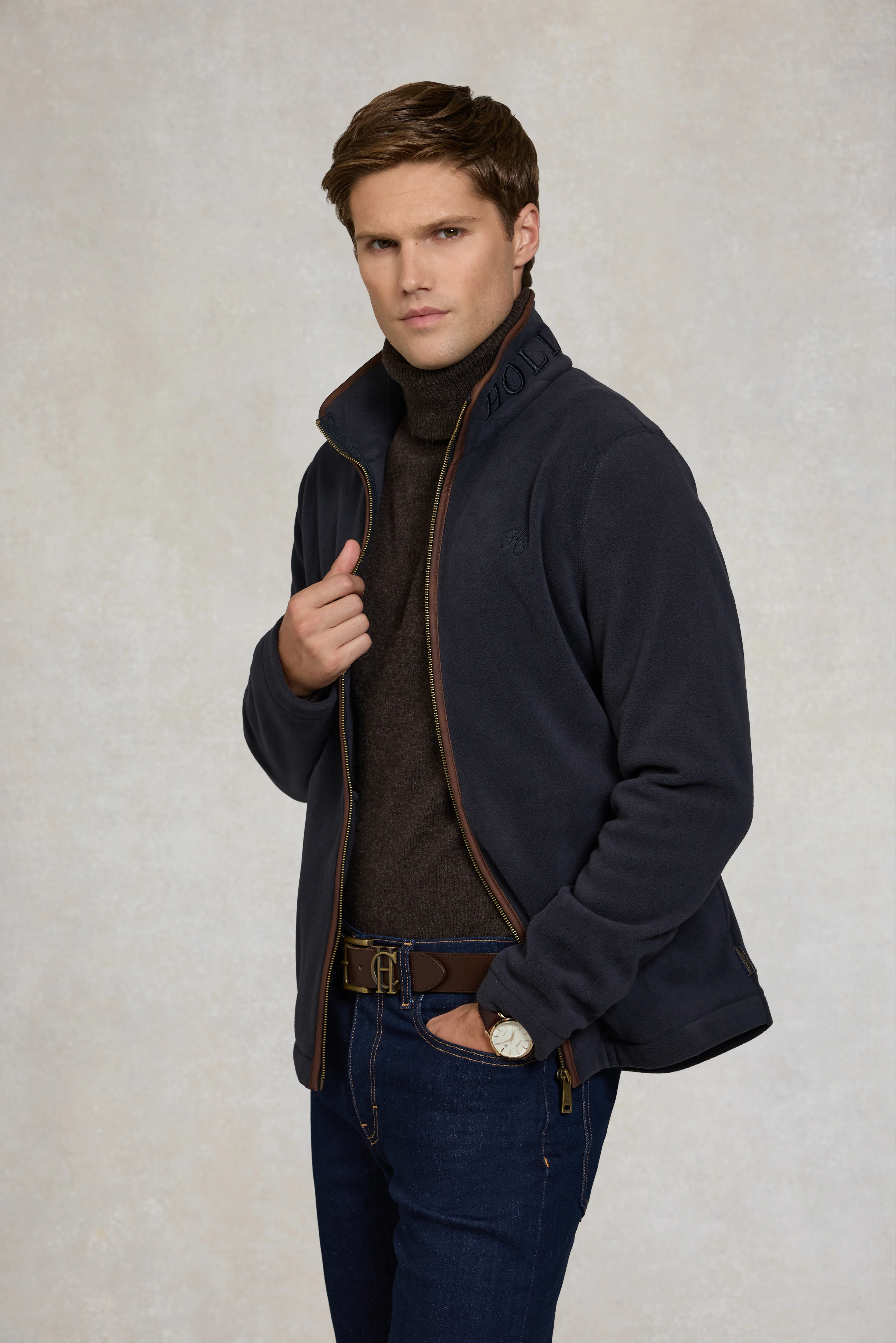 Men's Country Fleece Jacket (Ink Navy) - Image 3