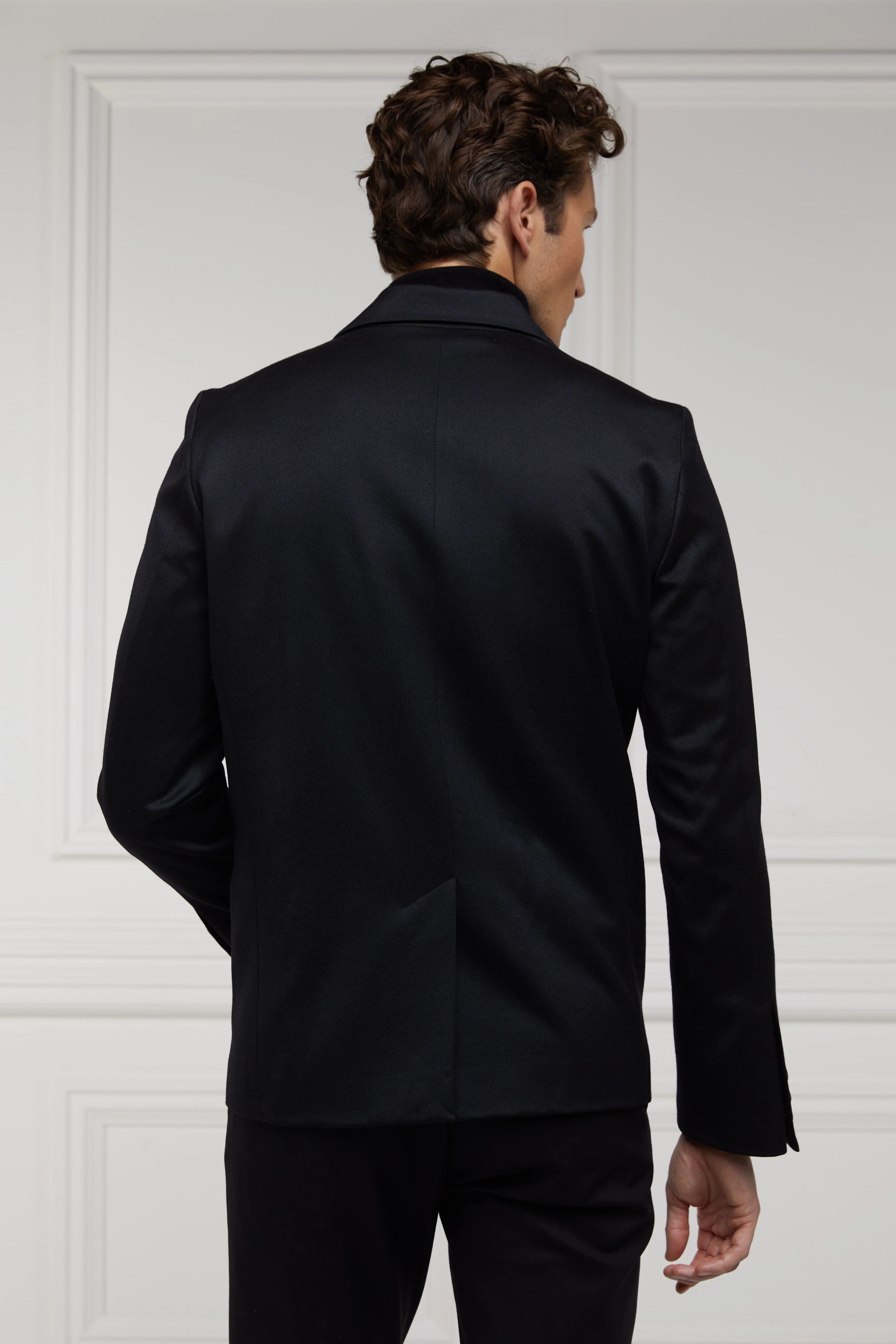 The Double Breasted Blazer (Black Barathea) - Image 8