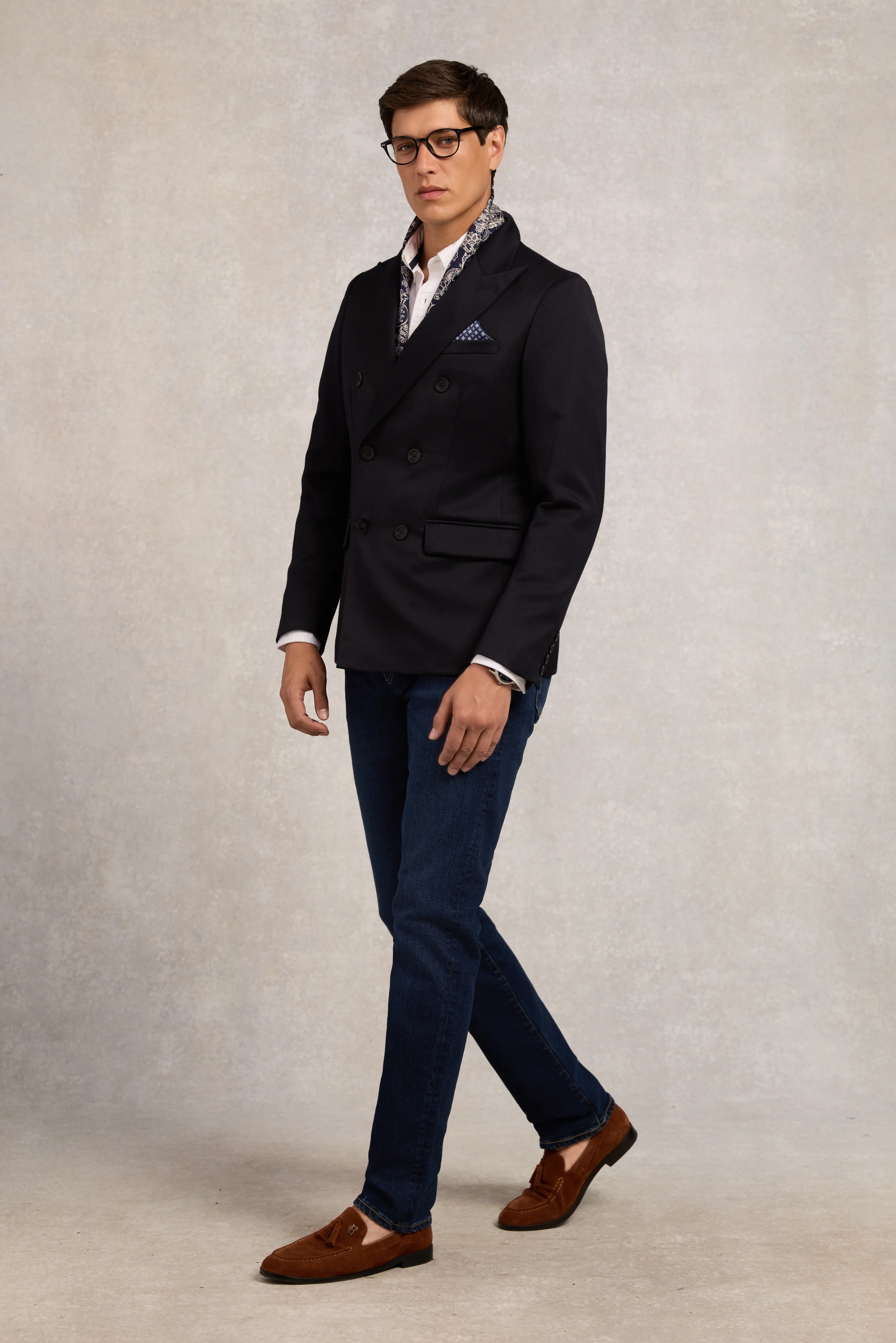 The Double Breasted Blazer (Navy Barathea) - Image 8