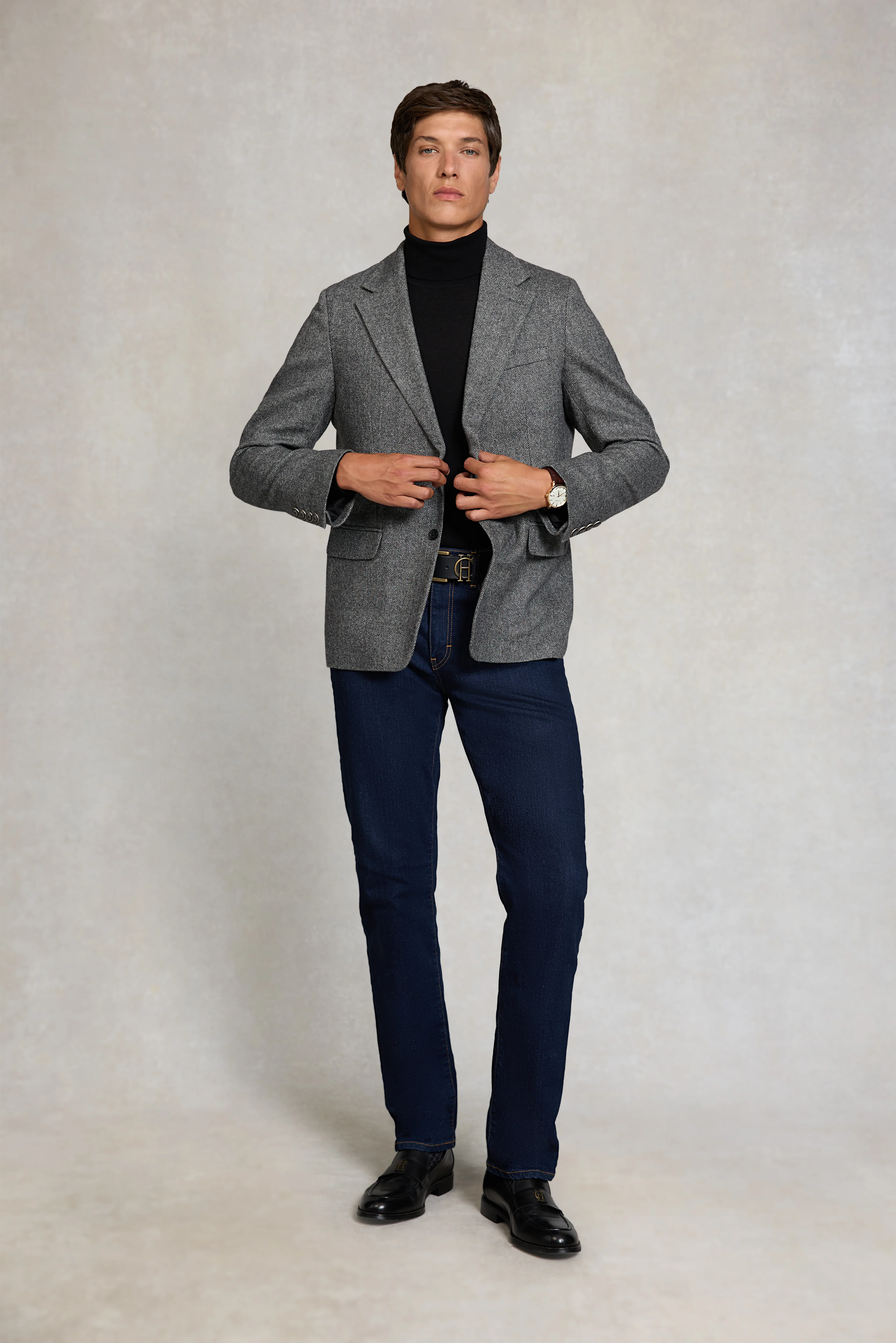 The Single Breasted Blazer (Mono Herringbone) - Image 3