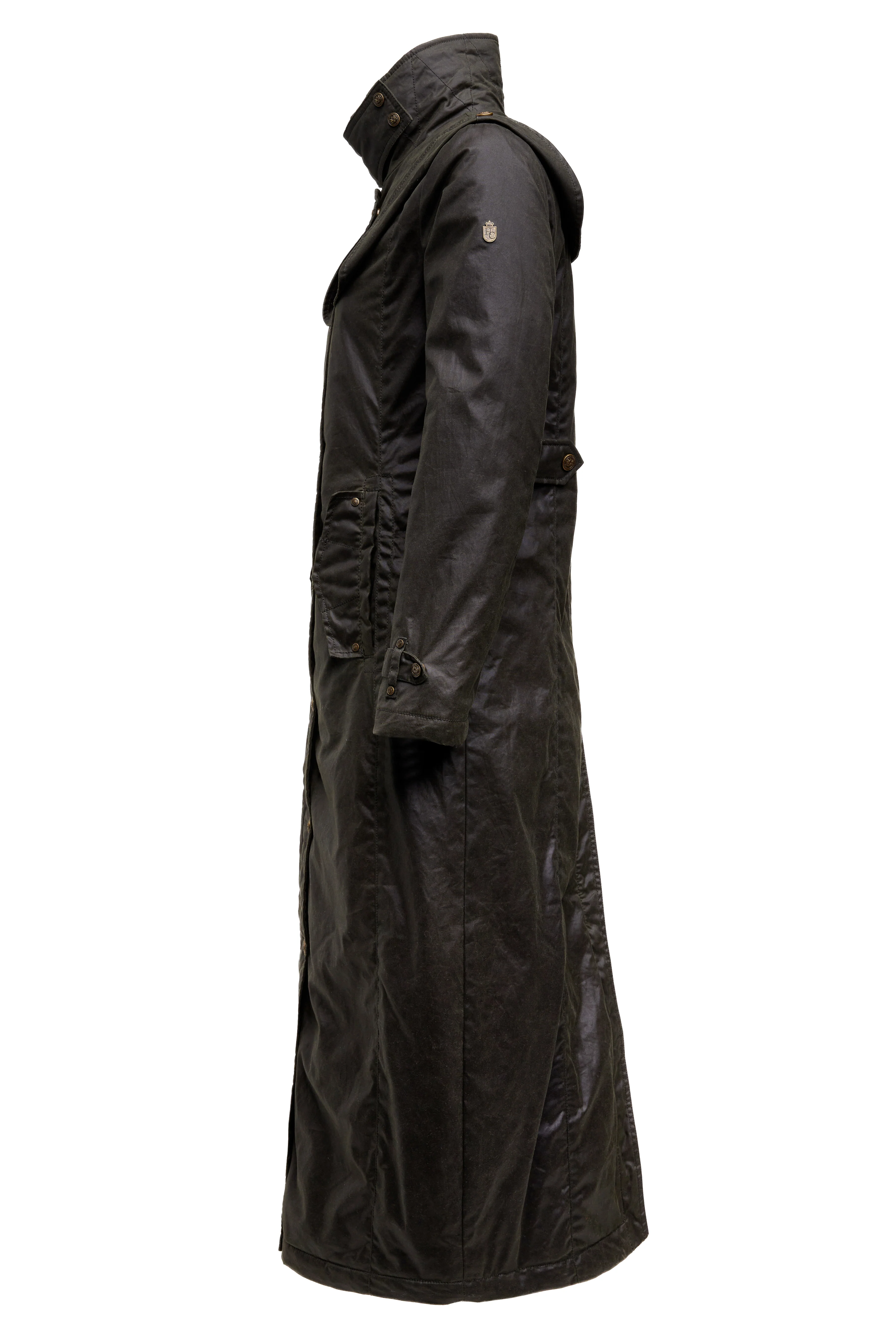 Merissa Wax Stockman Coat (Dark Olive) - Image 8