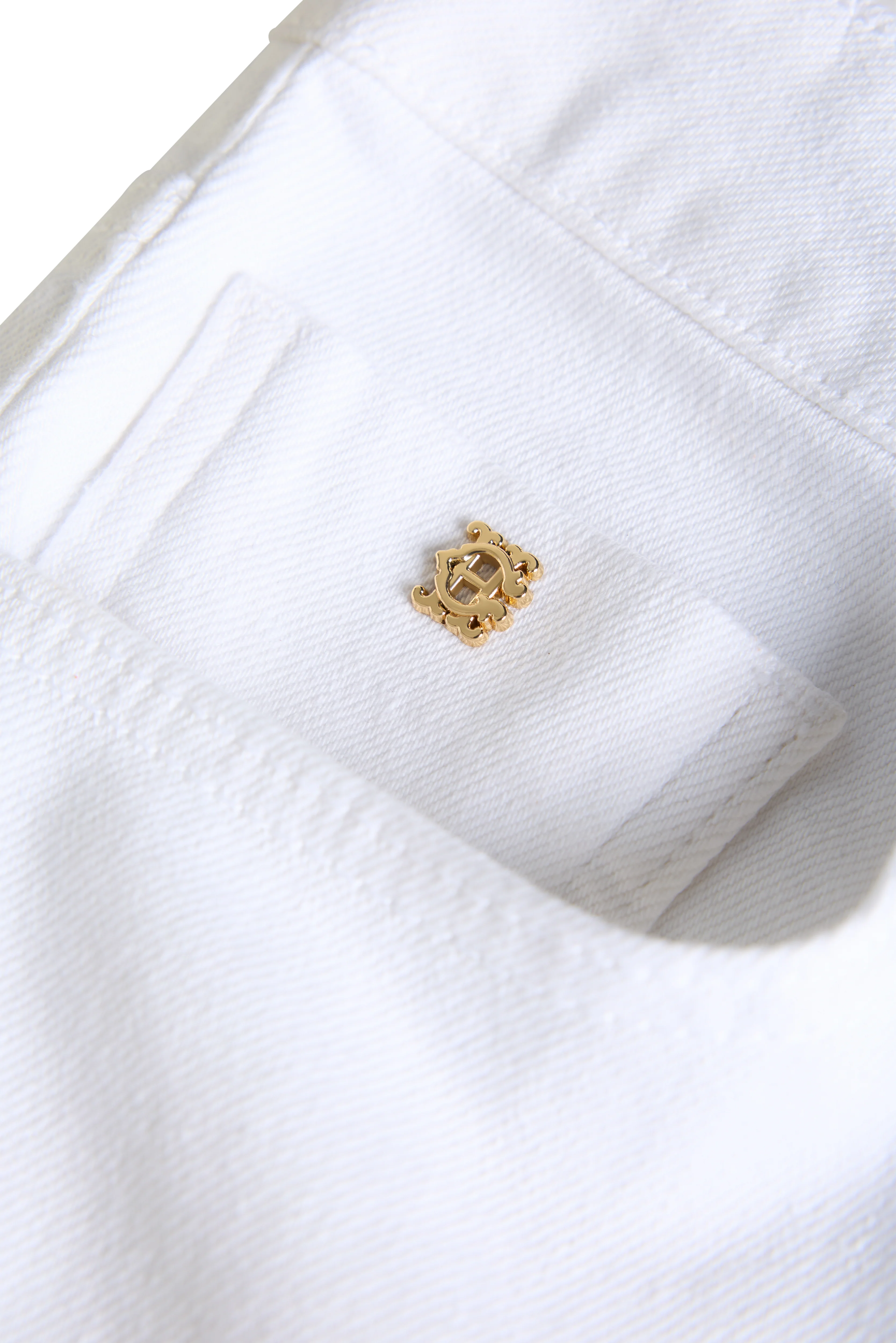Mid Rise Straight Cropped Jean (White) - Image 8
