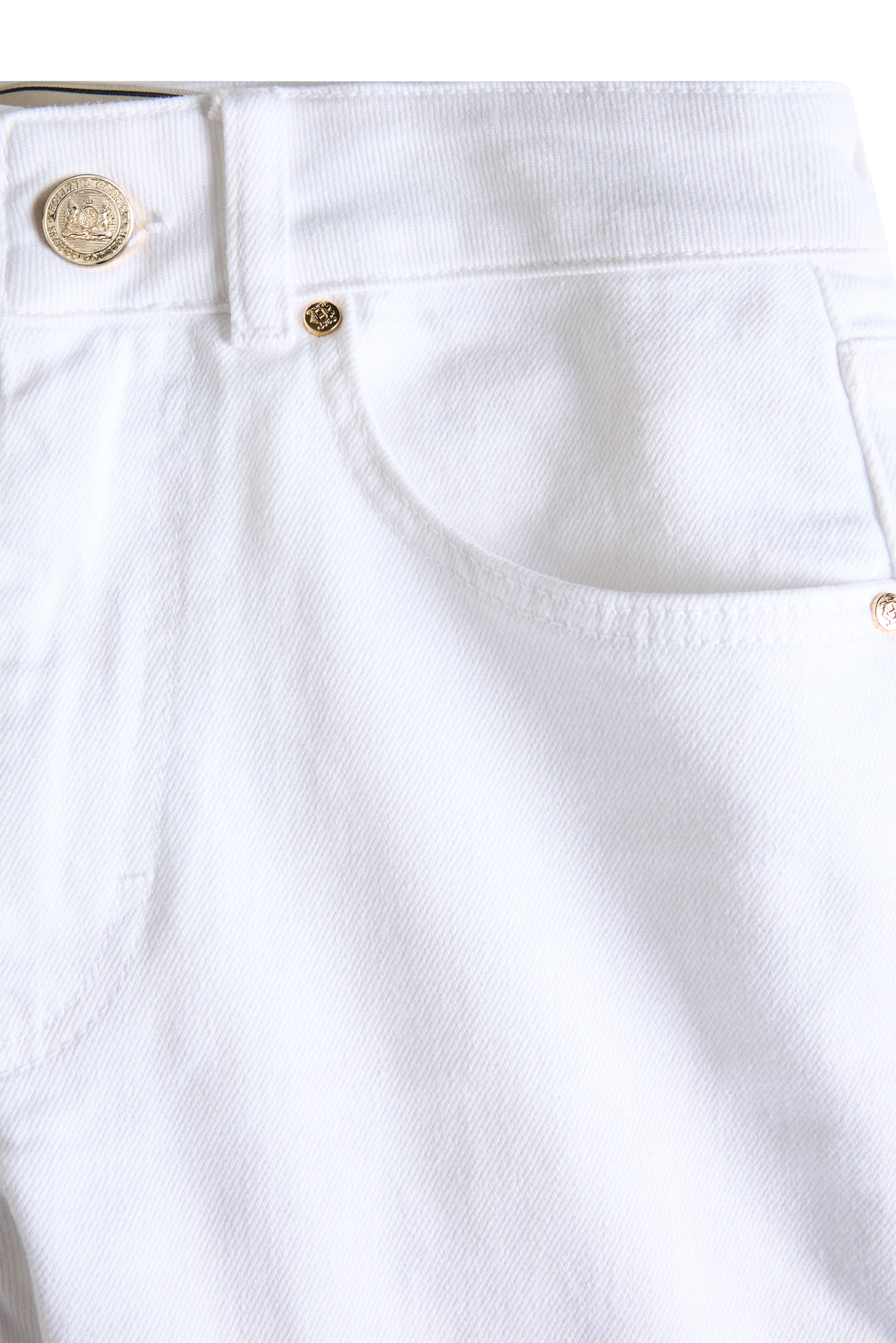 Mid Rise Straight Cropped Jean (White) - Image 9