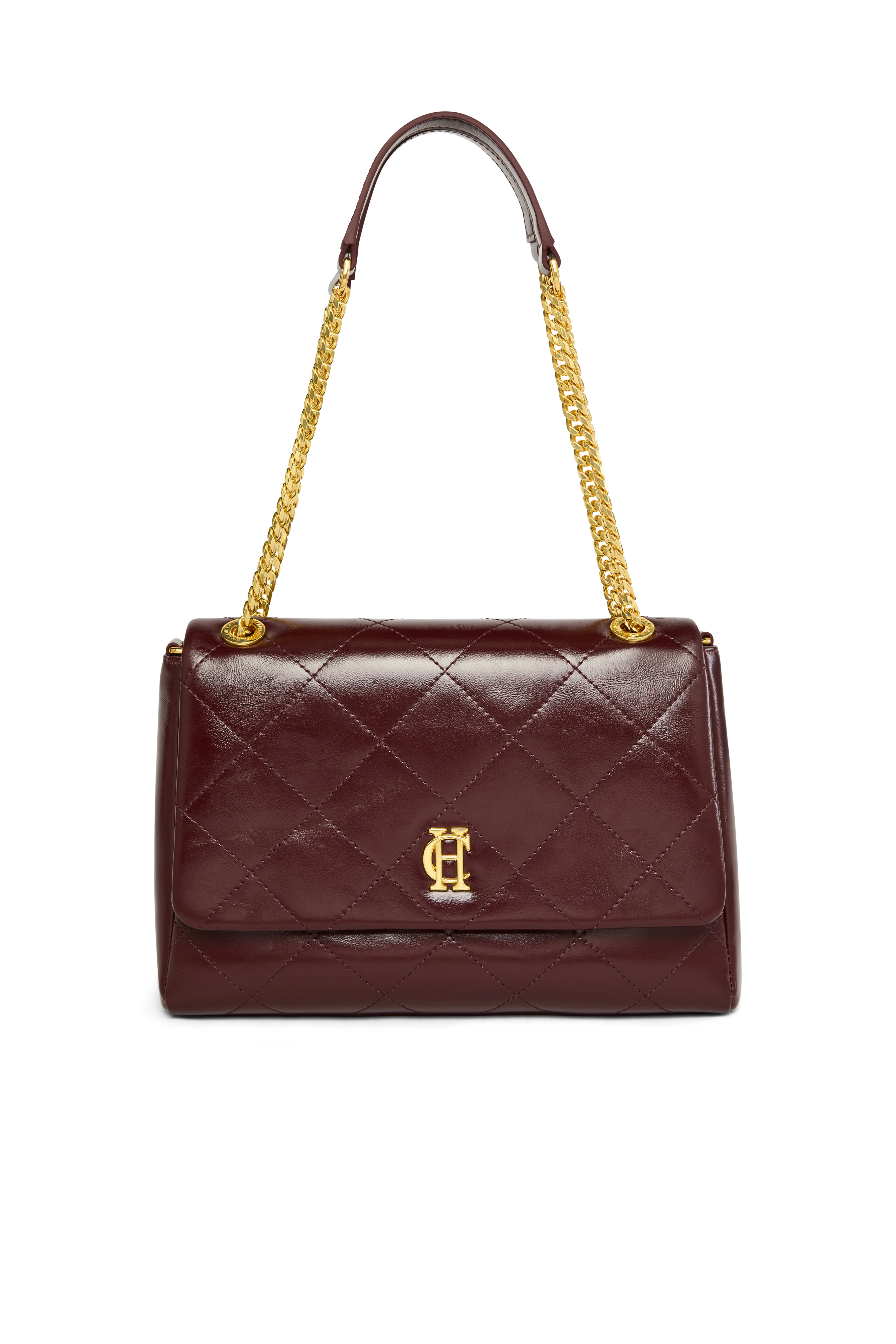 Milan Midi Shoulder Bag (Oxblood) - Image 5