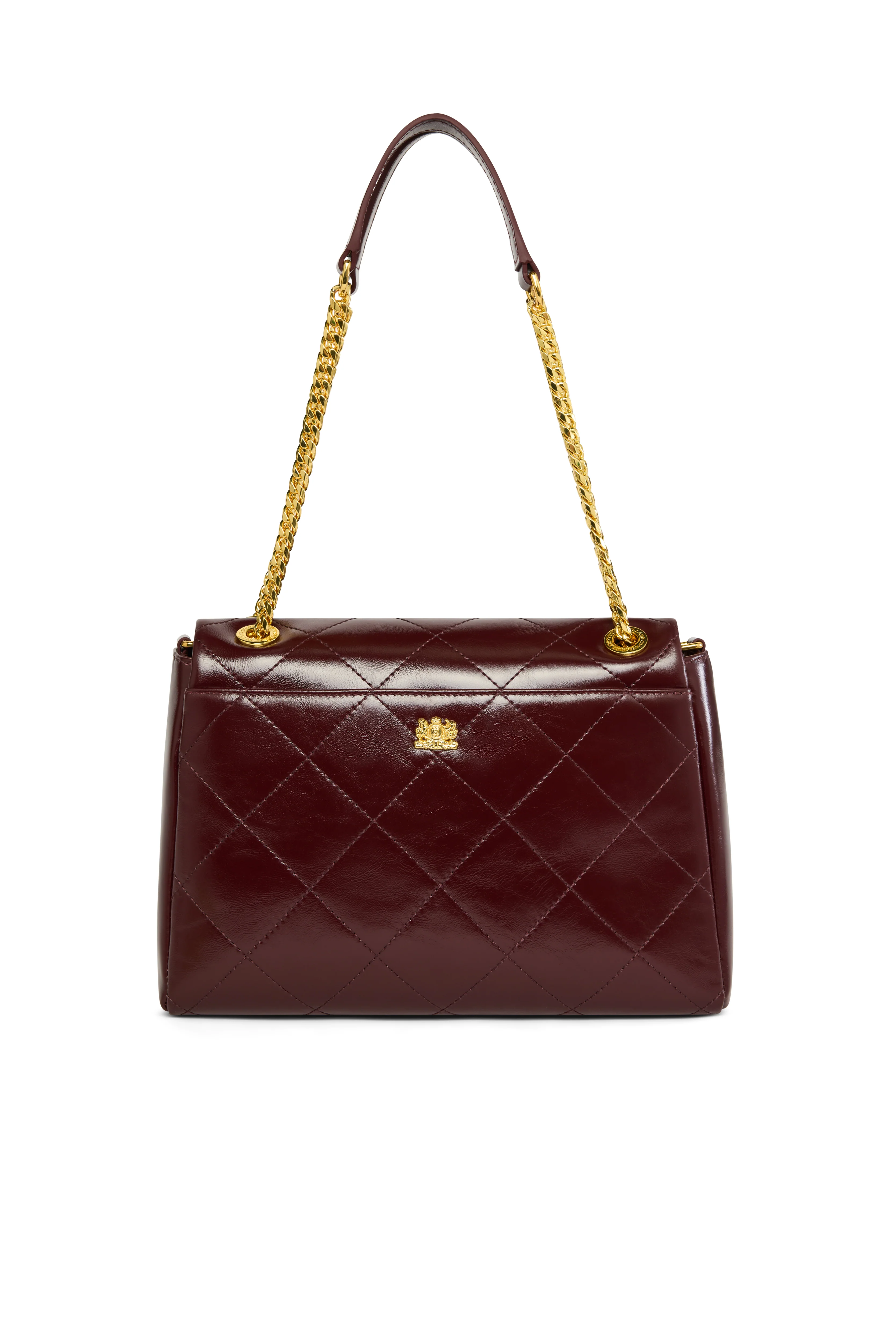 Milan Midi Shoulder Bag (Oxblood) - Image 6