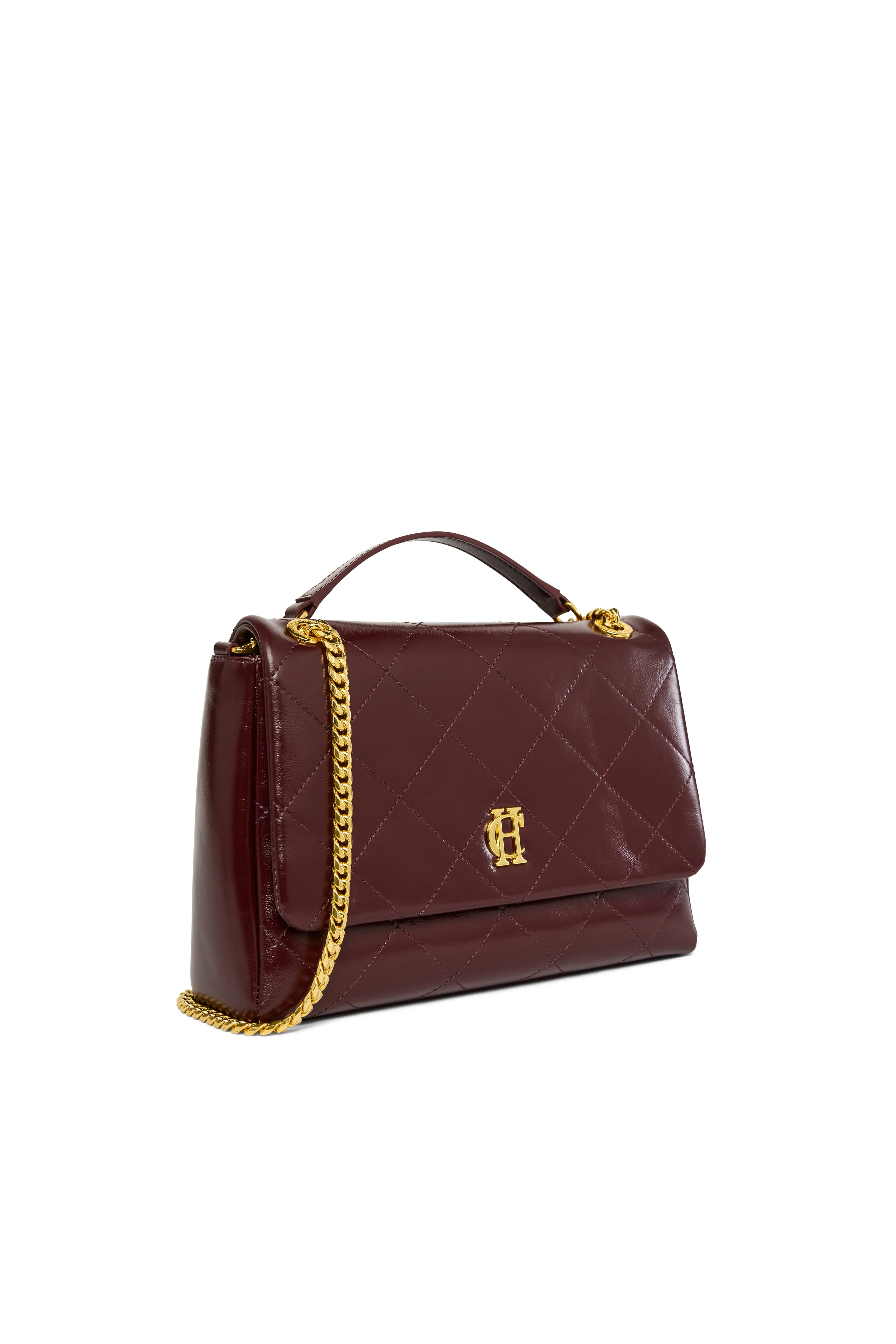 Milan Midi Shoulder Bag (Oxblood) - Image 7
