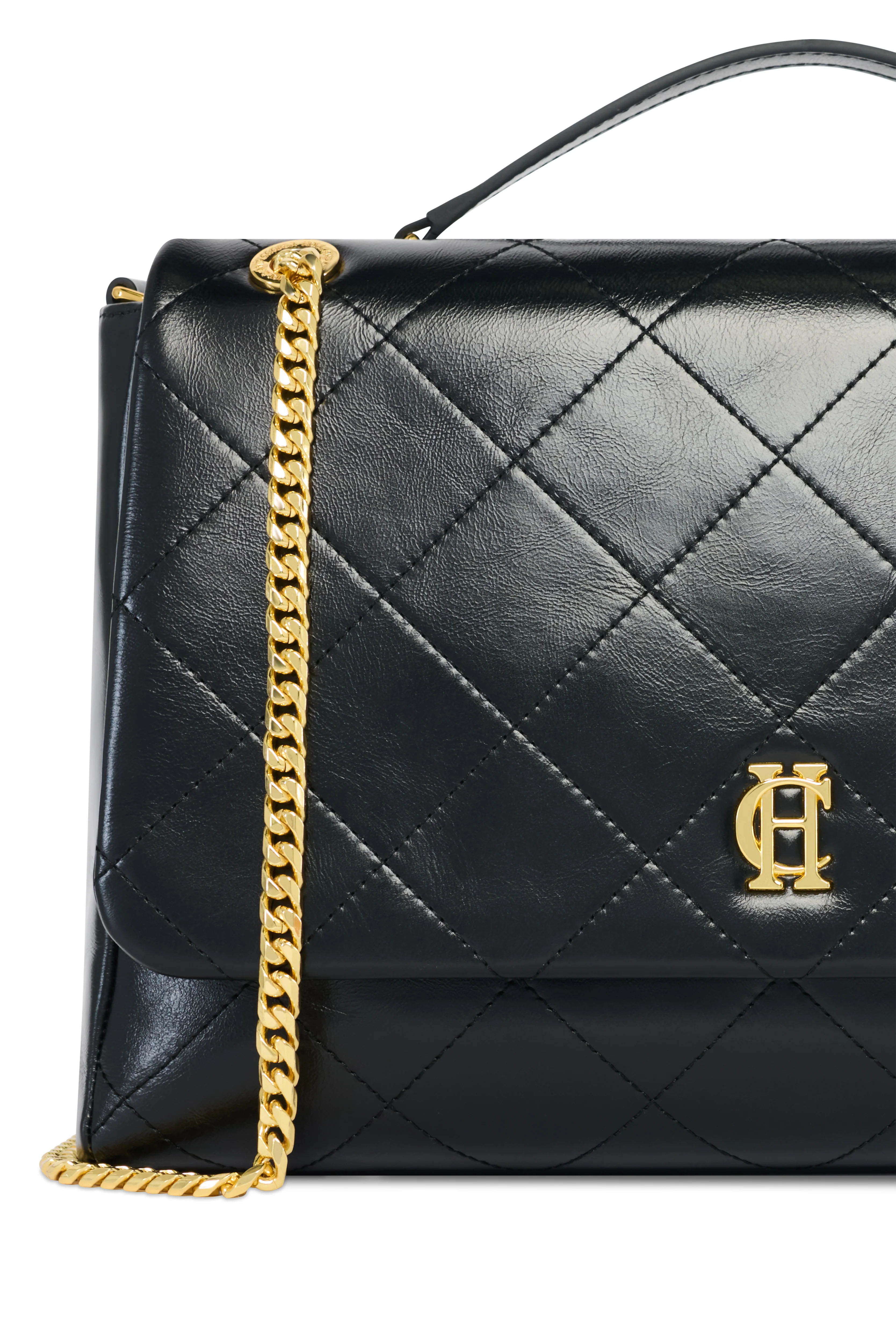 Milan Shoulder Bag (Black) - Image 6