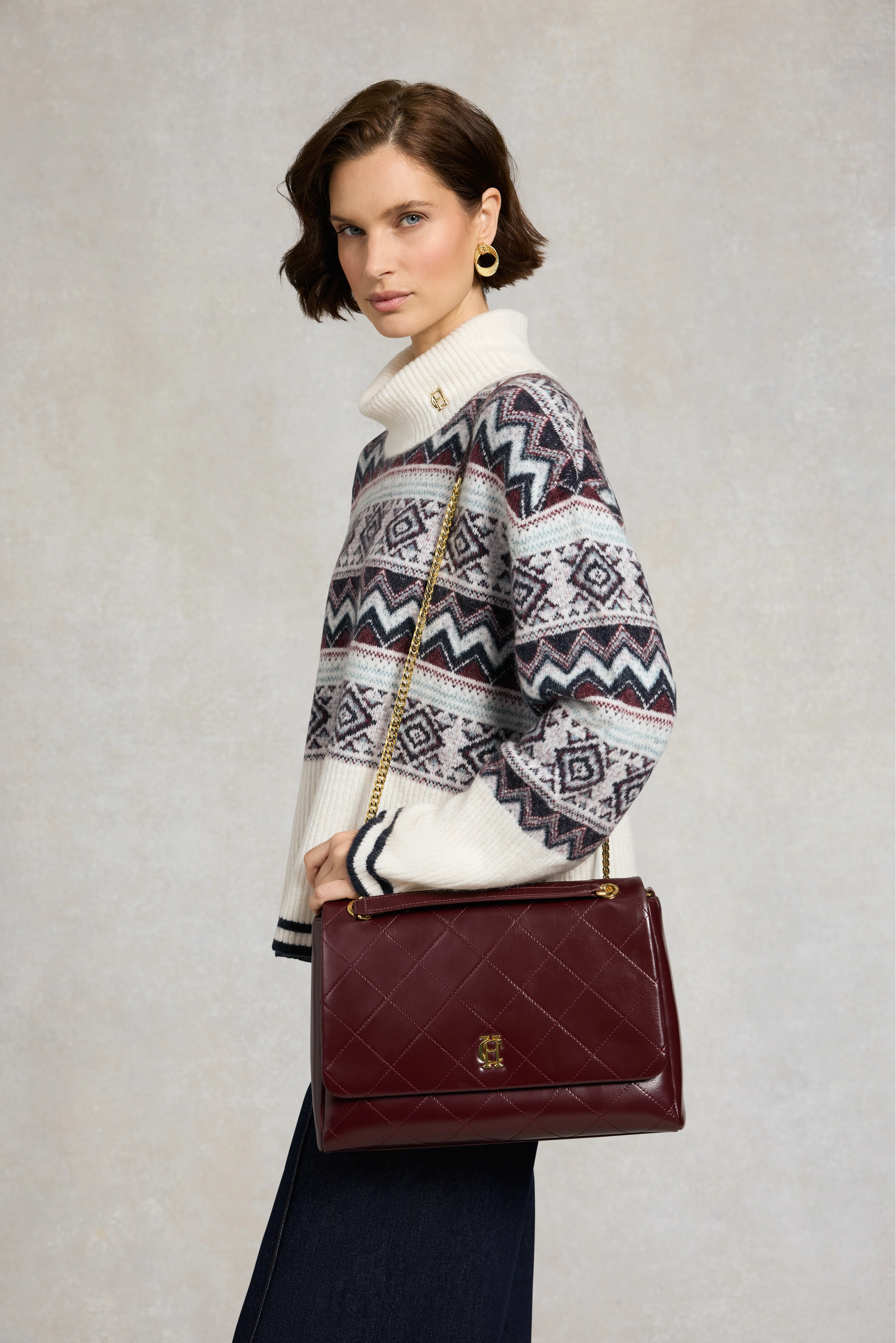 Milan Shoulder Bag (Oxblood) - Image 3