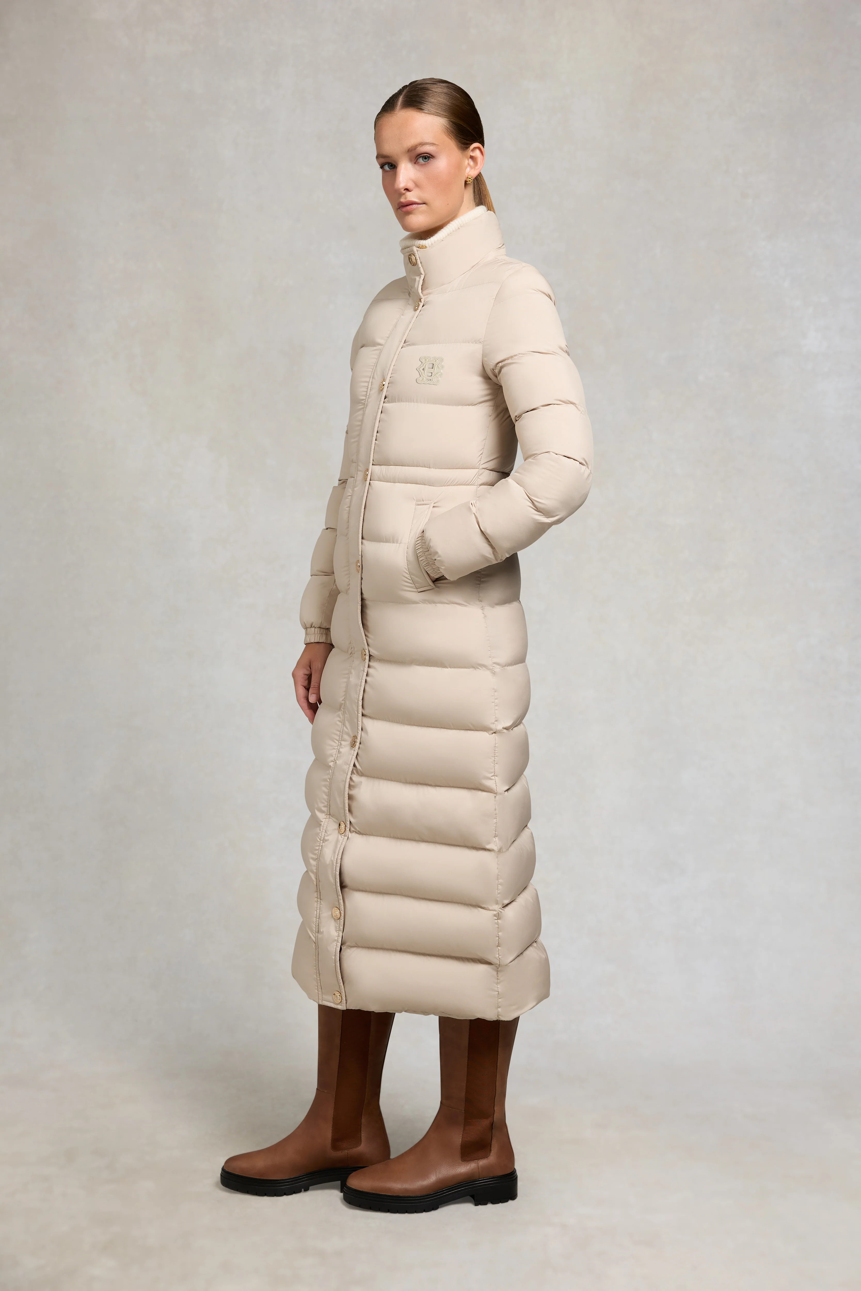 Milton Longline Coat (Putty) - Image 10