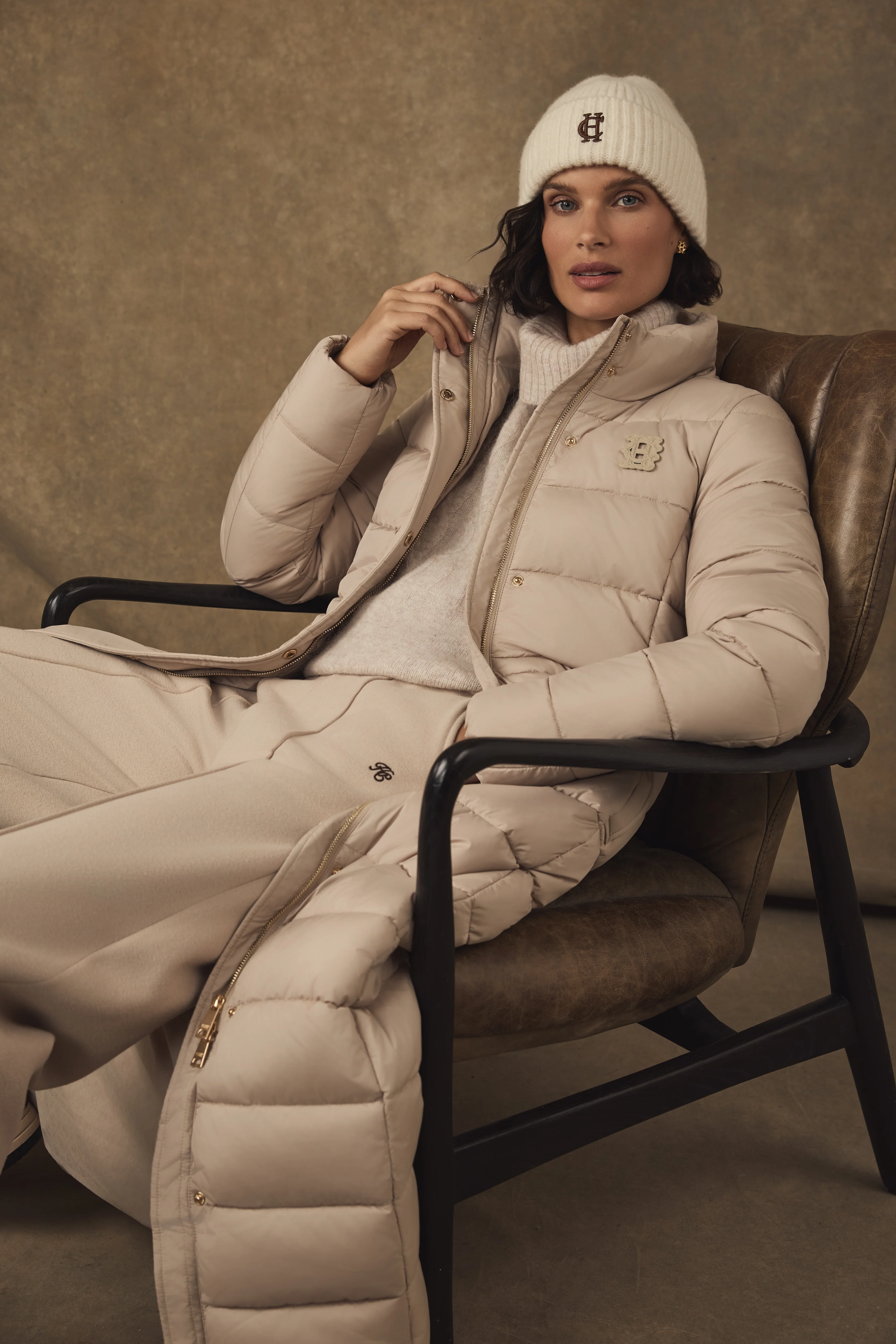 Milton Longline Coat (Putty) - Image 2