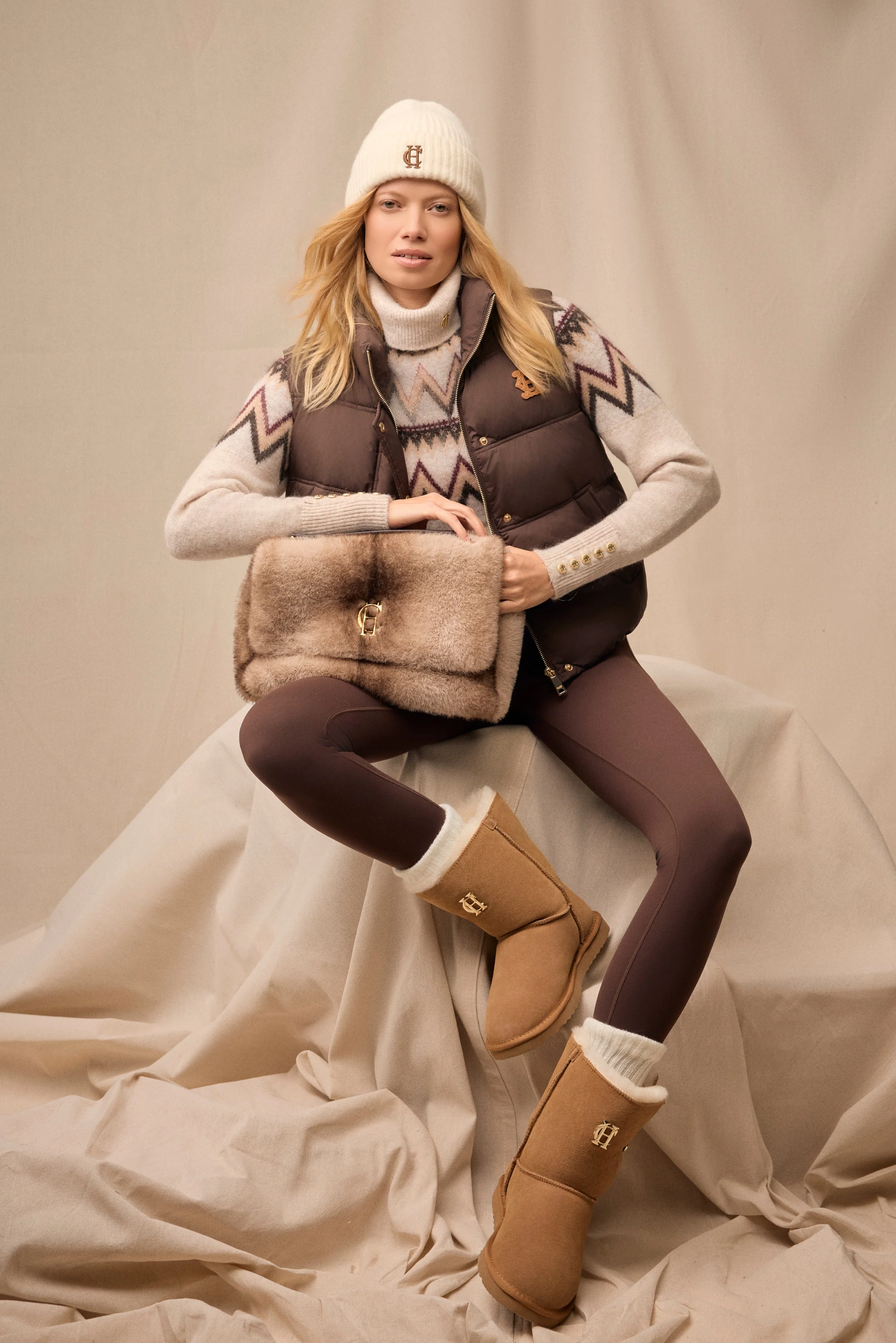 Milton Padded Gilet (Chocolate) - Image 6