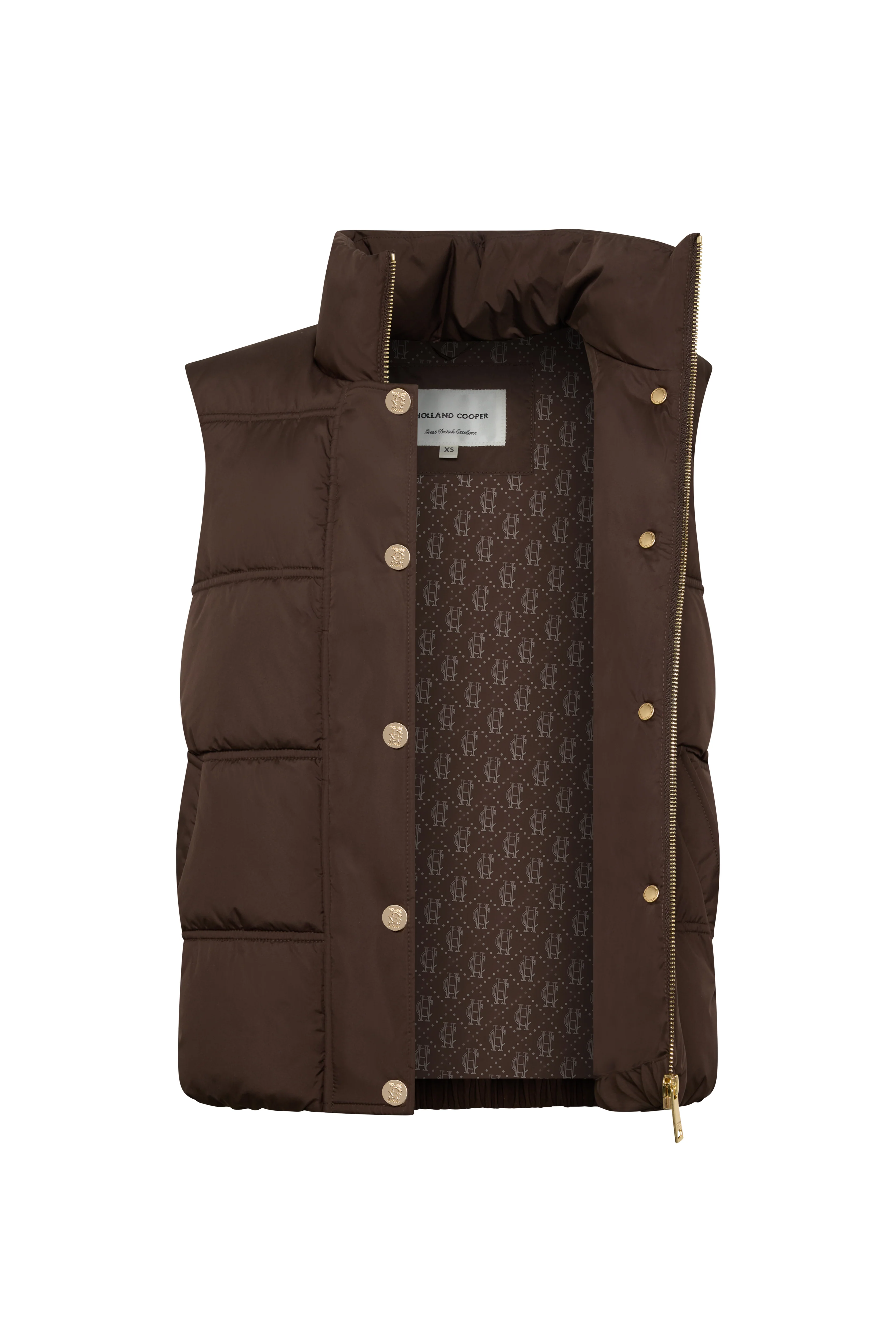 Milton Padded Gilet (Chocolate) - Image 9