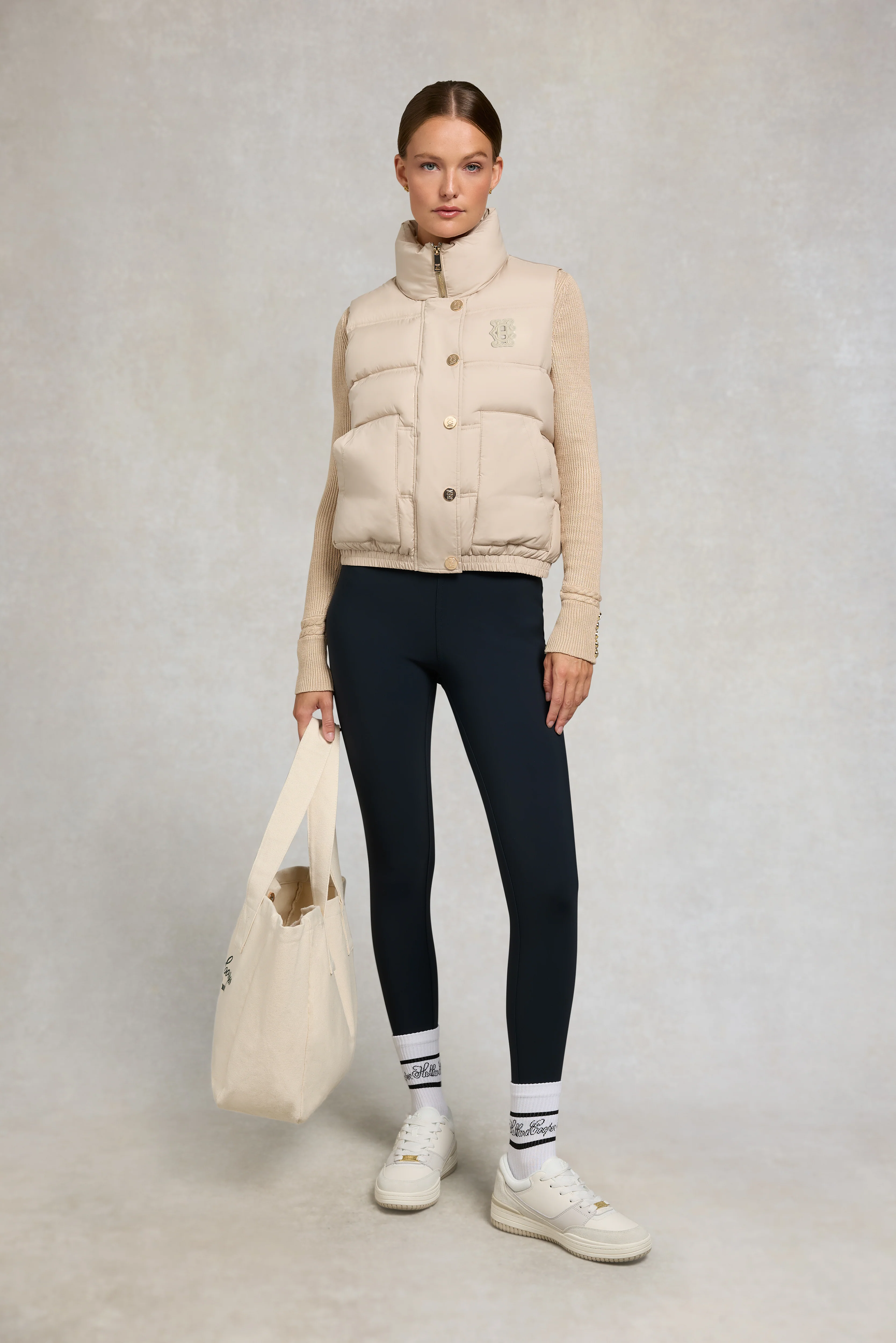 Milton Padded Gilet (Putty) - Image 2