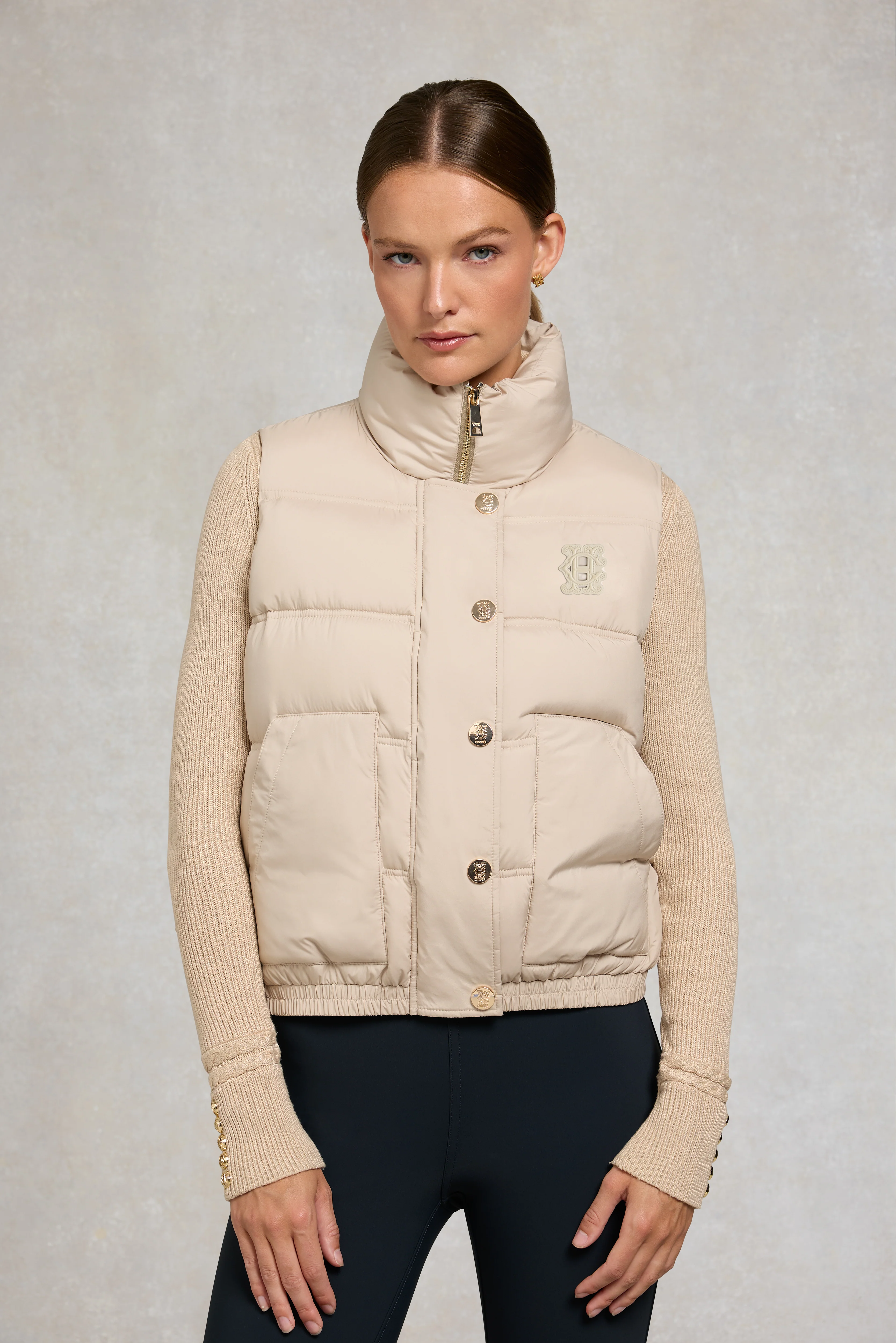 Milton Padded Gilet (Putty) - Image 4
