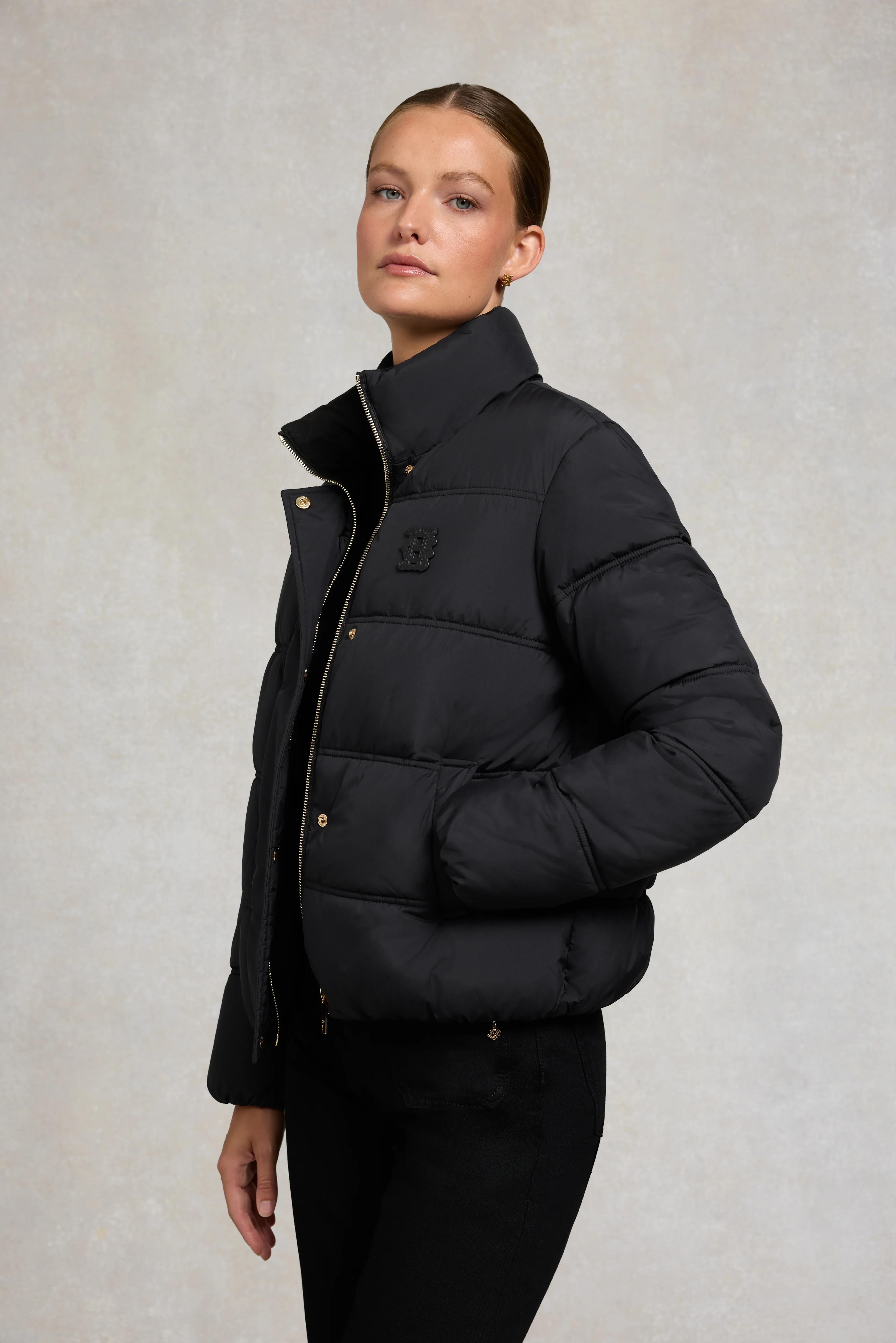 Milton Padded Jacket (Black) - Image 2