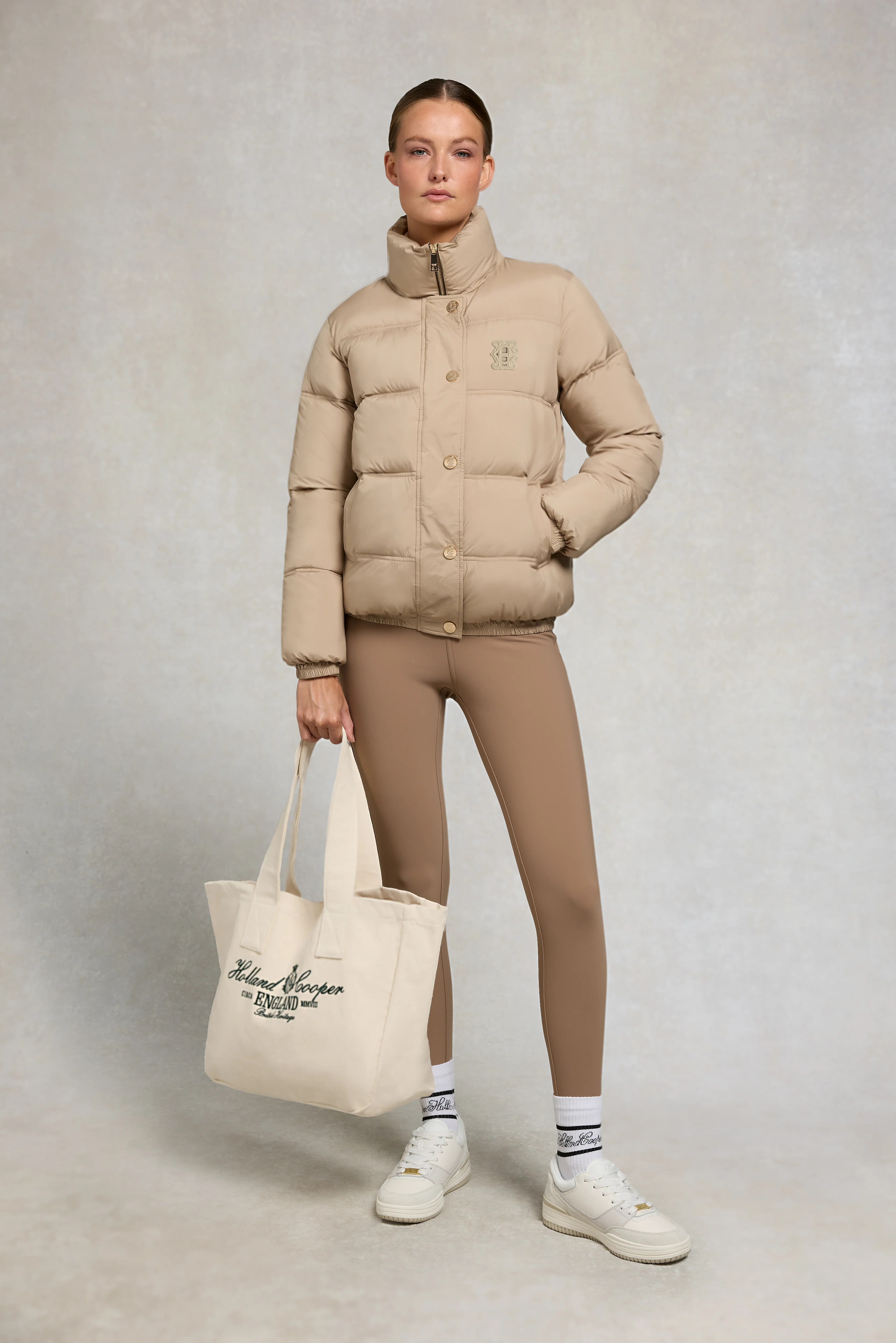 Milton Padded Jacket (Taupe) - Image 6
