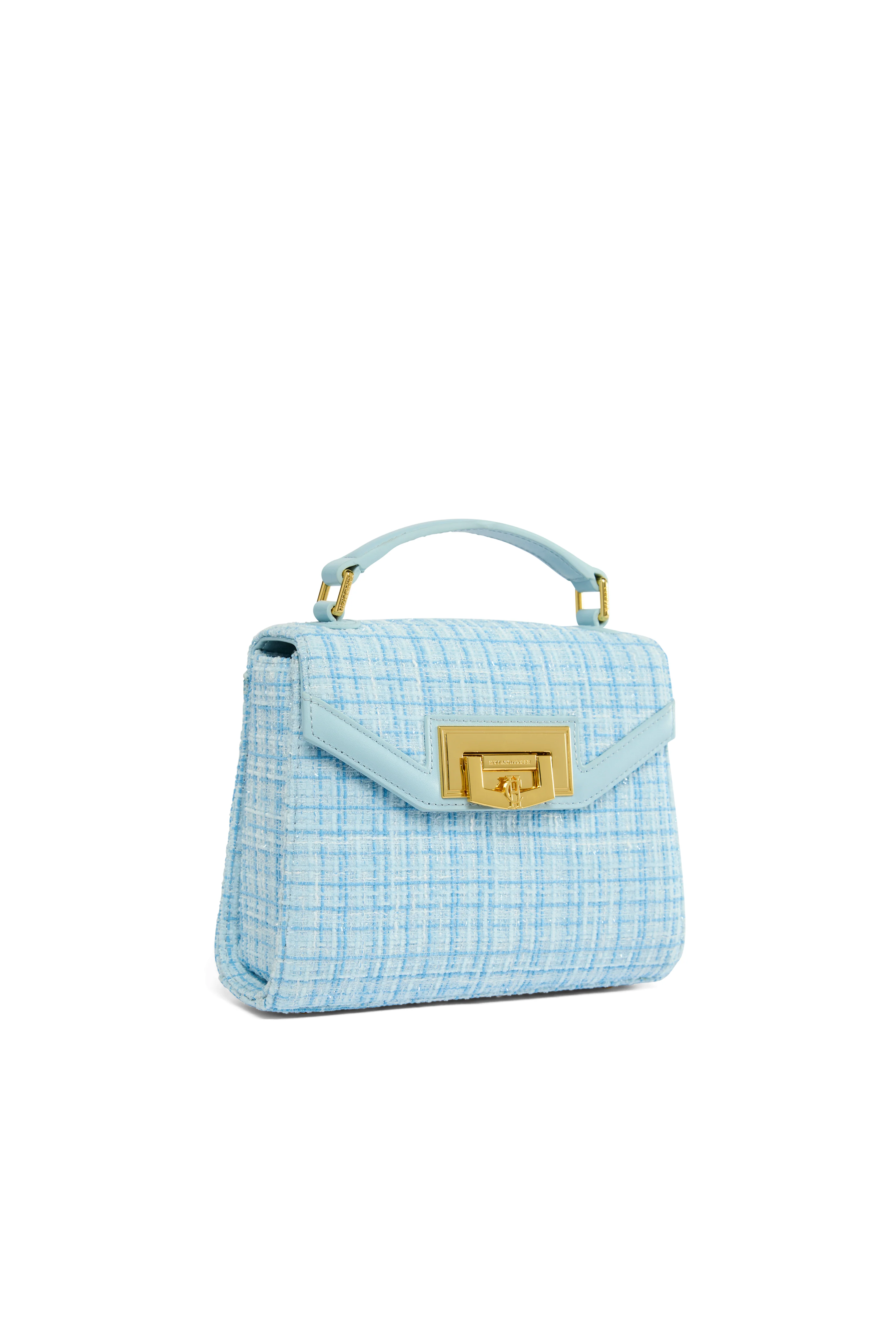Mini Cheltenham Bag (Ice Blue Boucle) - Image 6
