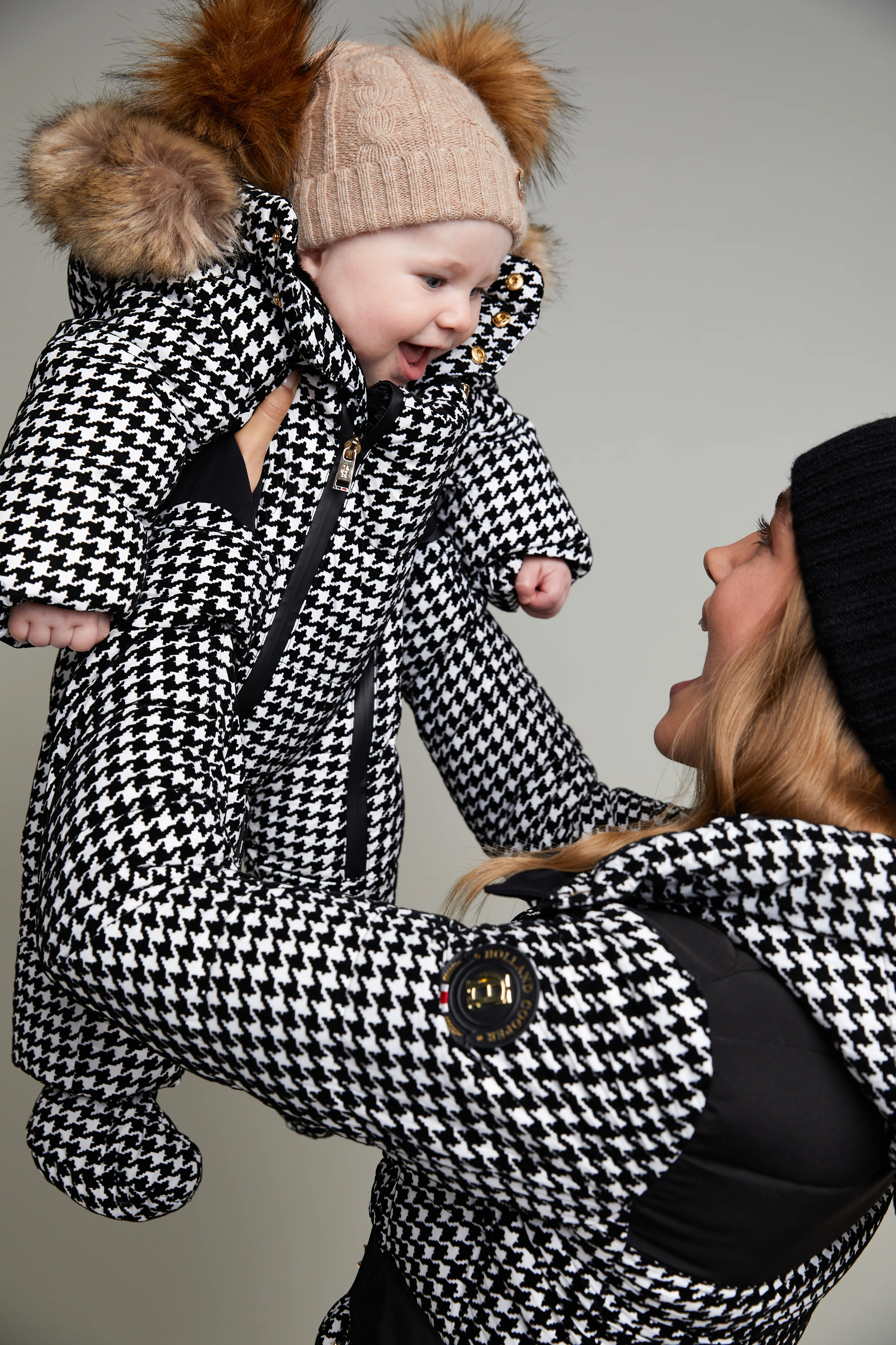 Mini Me - Houndstooth Snowsuit - Image 2