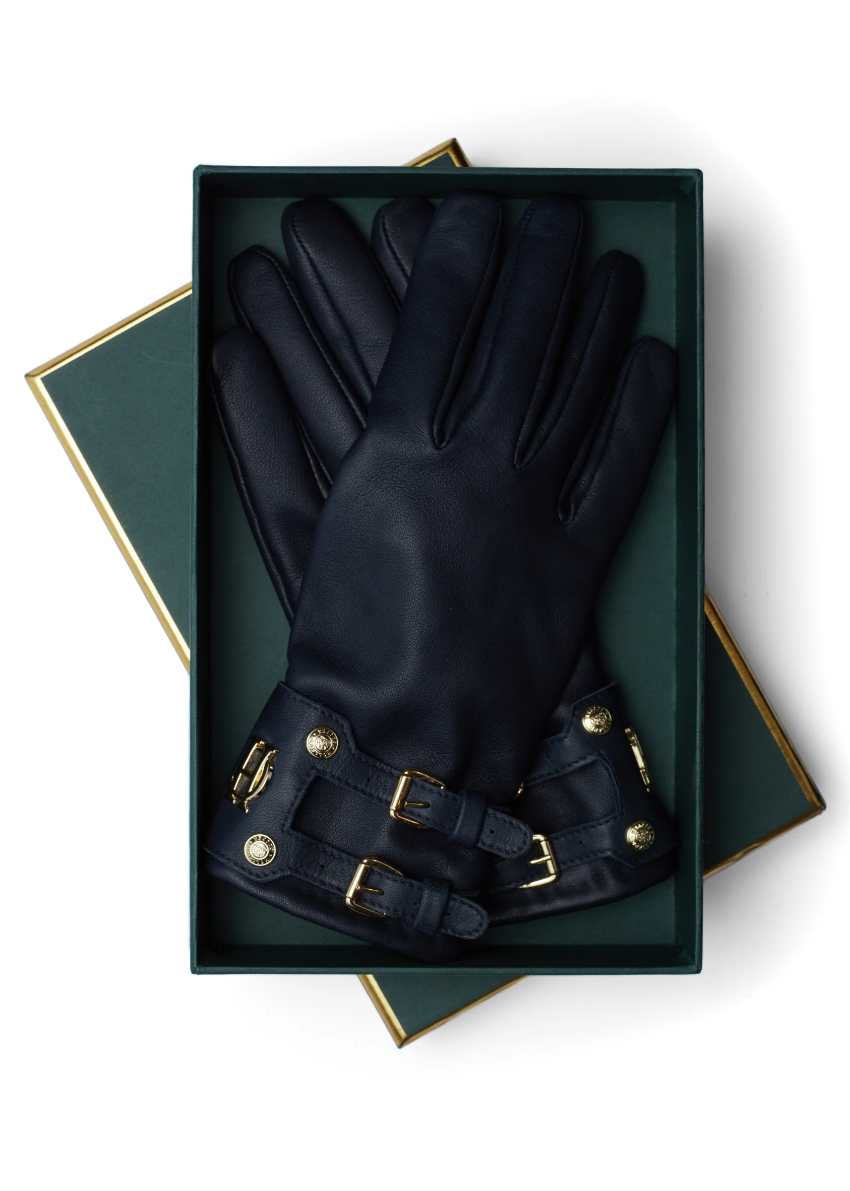 Monogram Leather Gloves (Ink Navy) - Image 5