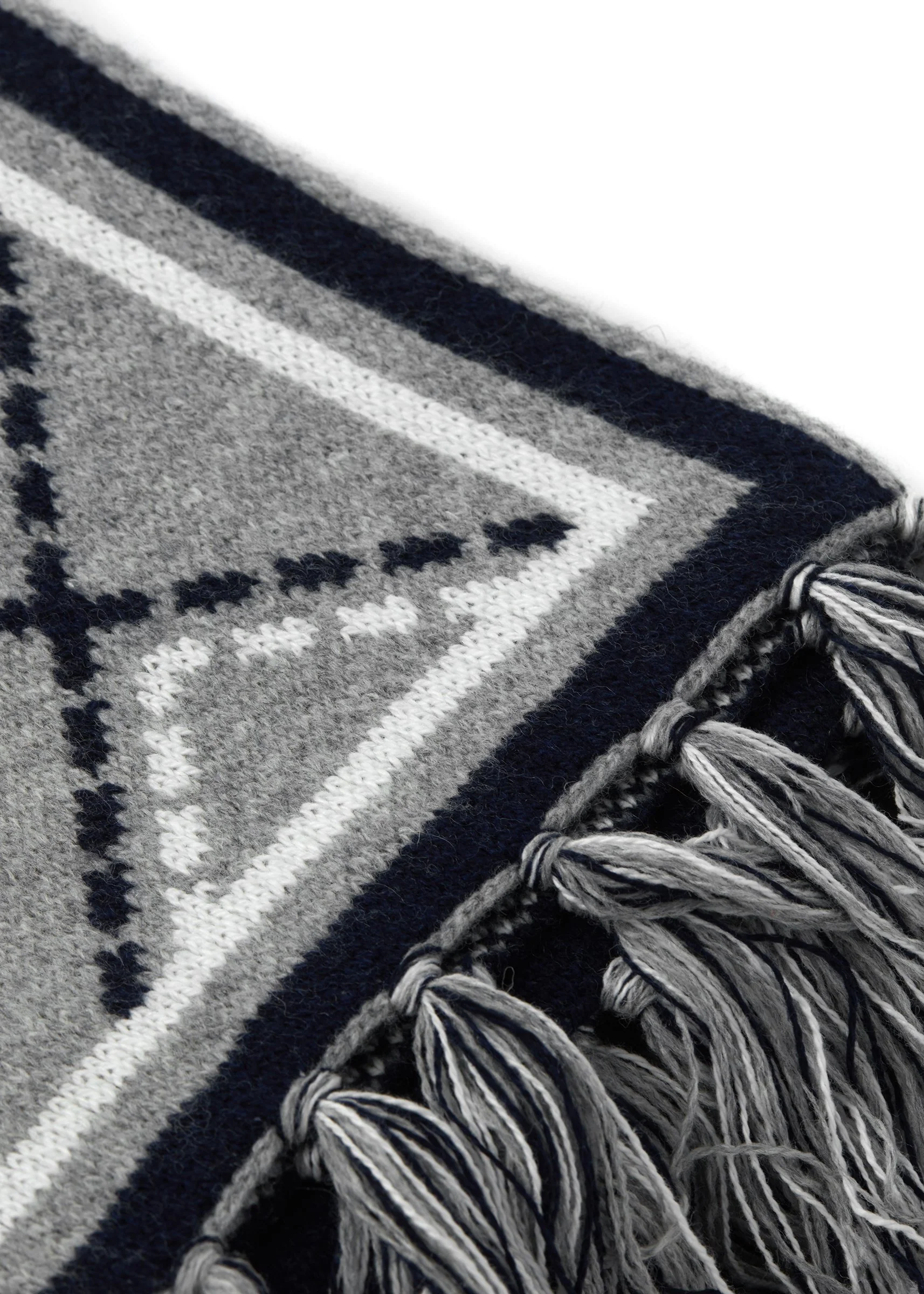 Monogram Scarf (Grey Marl) - Image 2