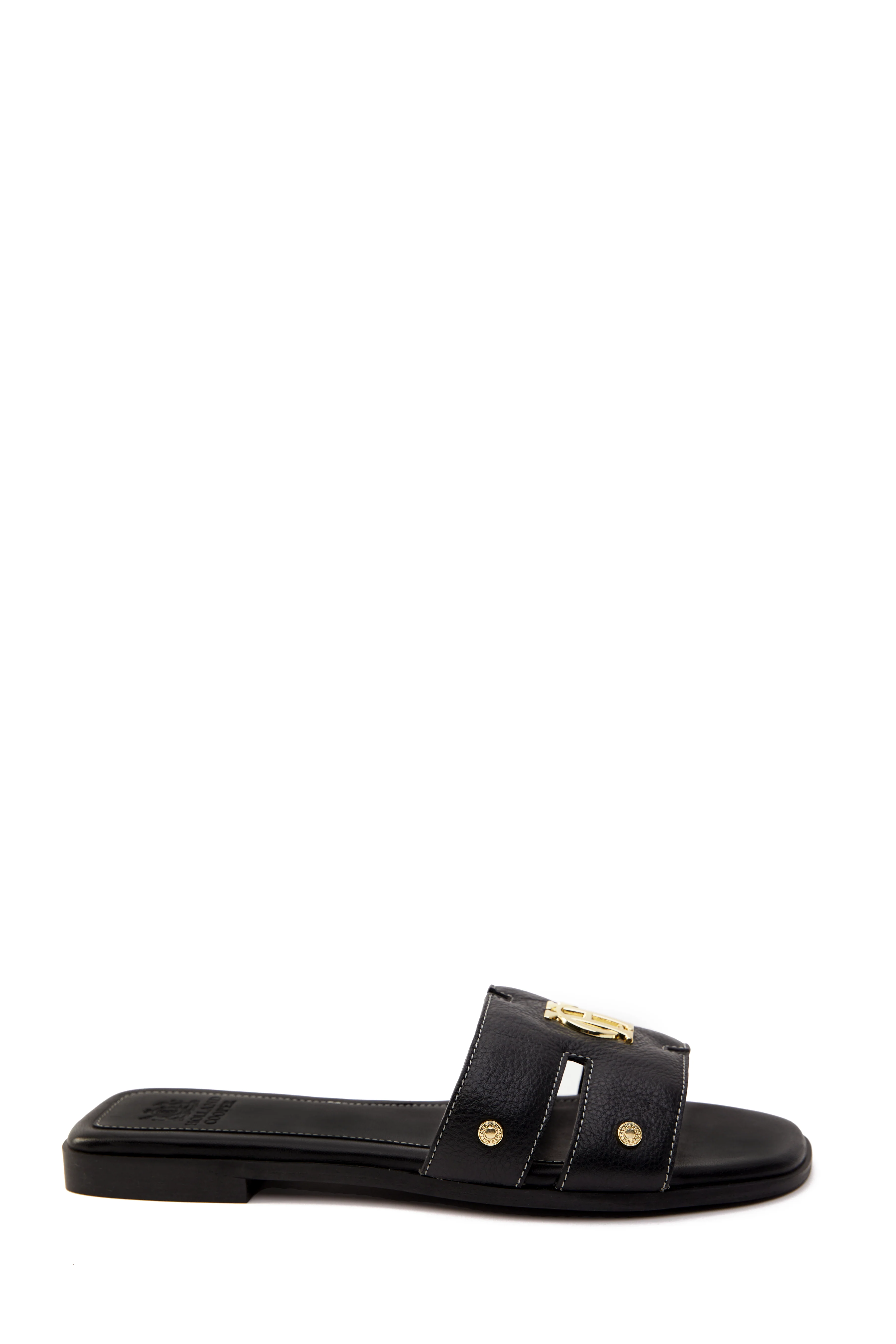 Monogram Slides (Black Leather) - Image 2