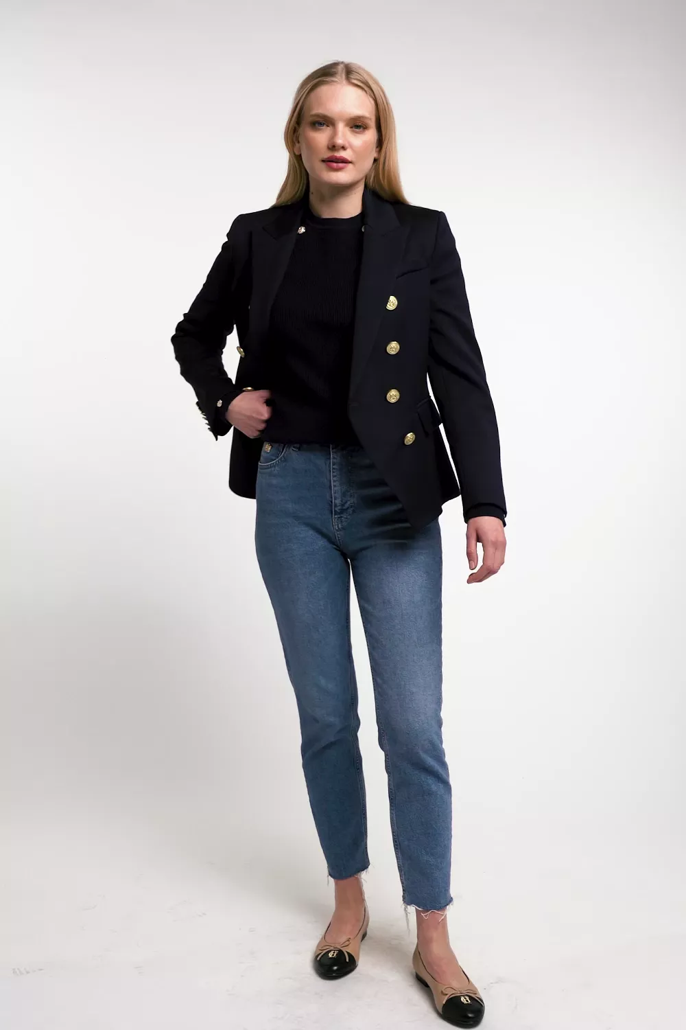 Naomi Crew Neck Knit (Ink Navy) - Image 5