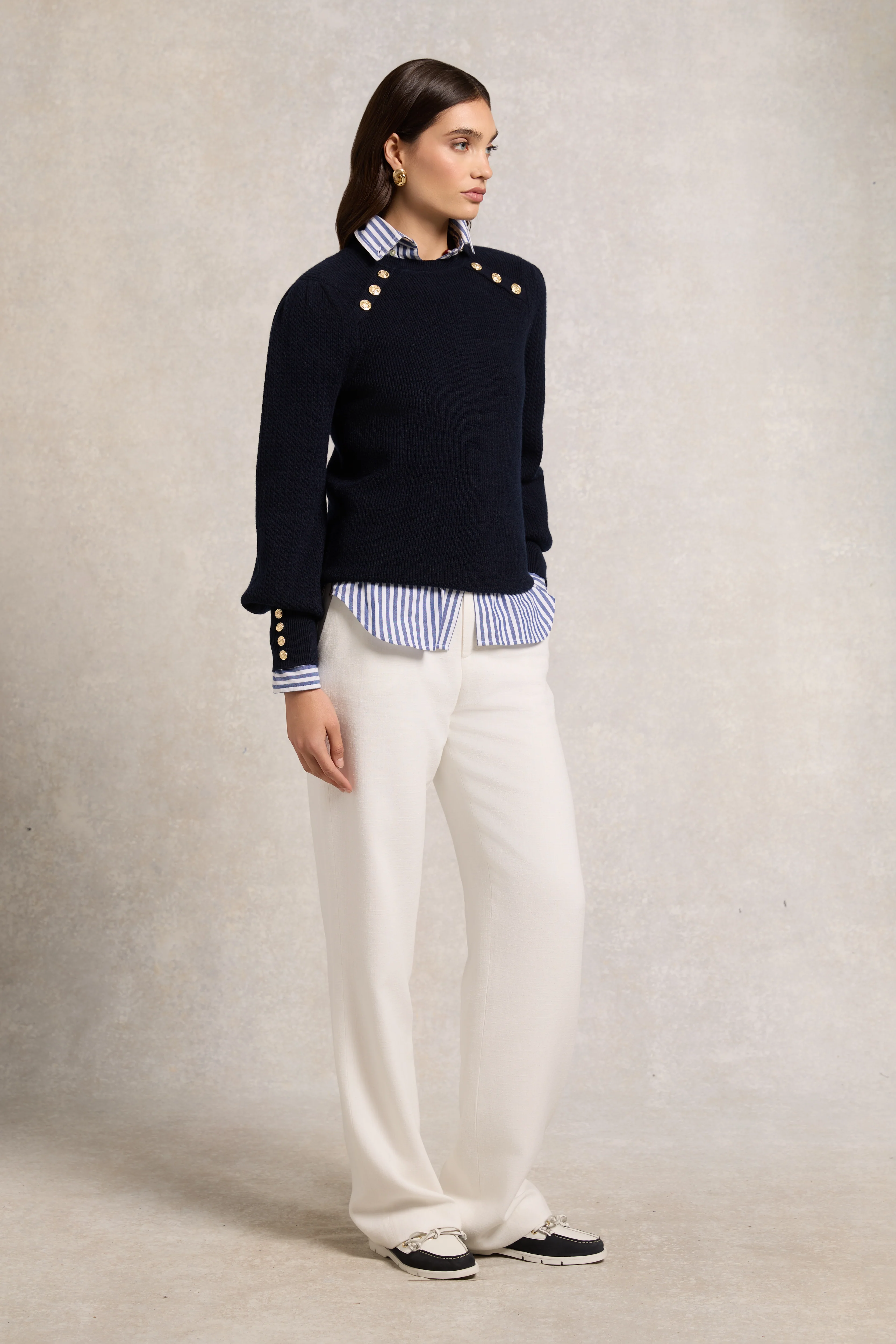 Naomi Crew Neck Knit (Ink Navy) - Image 9