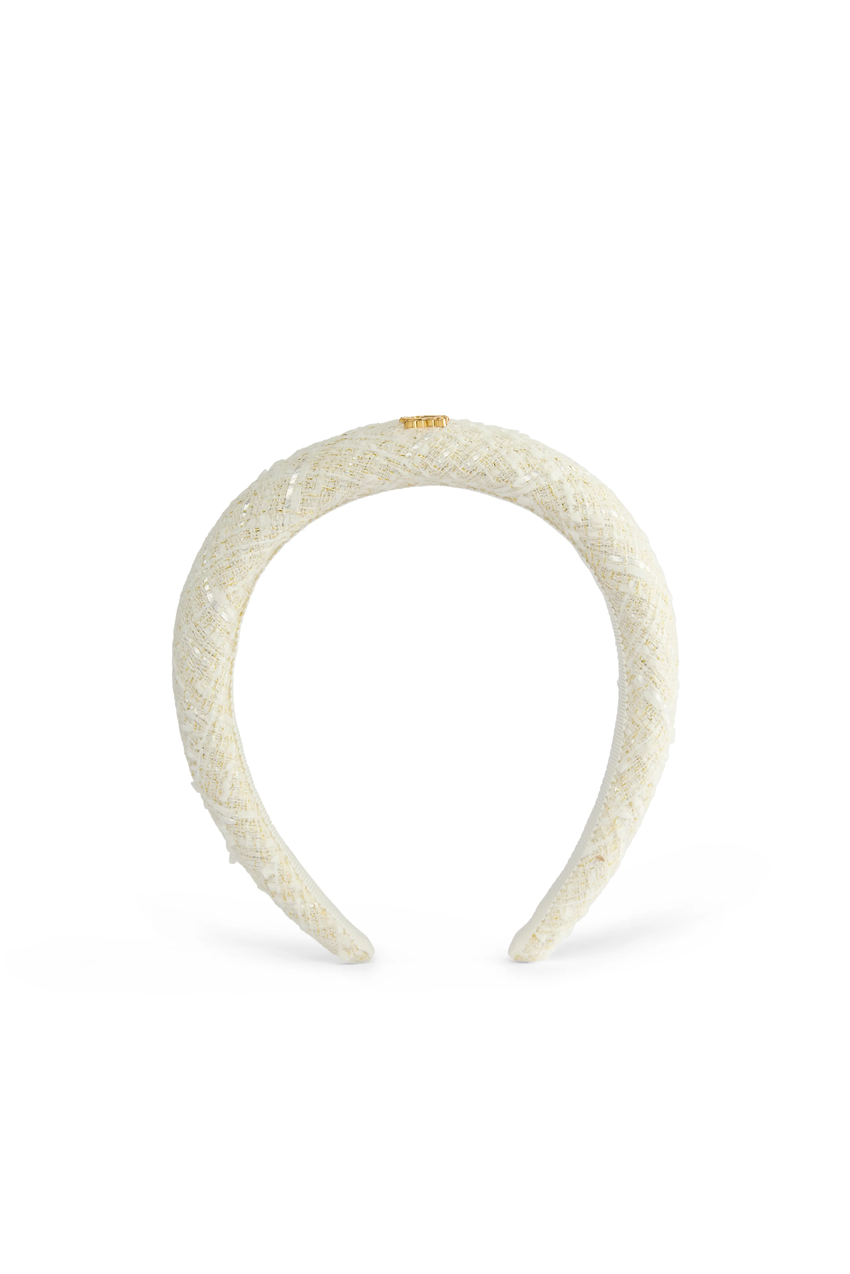 Narrow Headband (Cream Boucle)