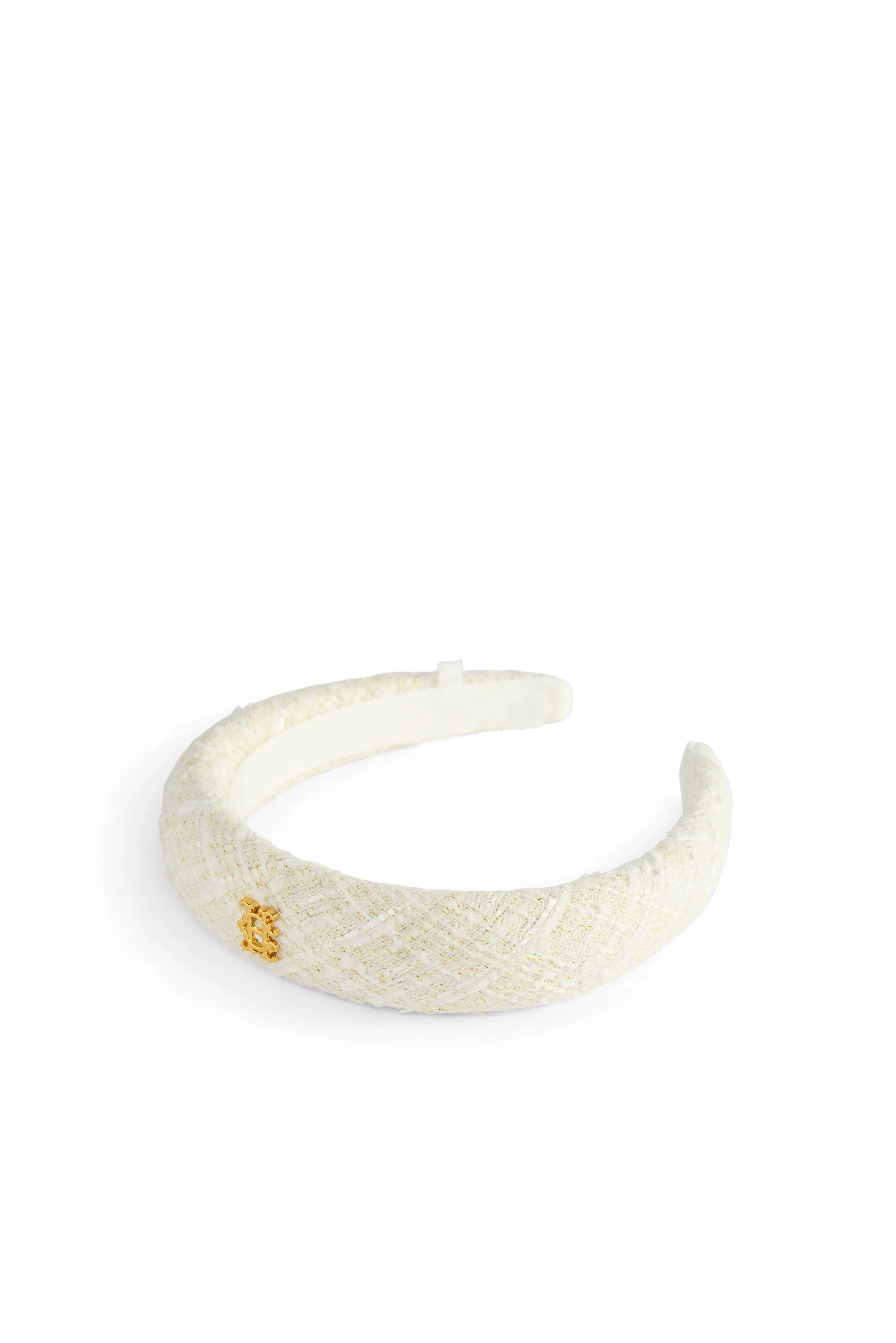 Narrow Headband (Cream Boucle) - Image 5