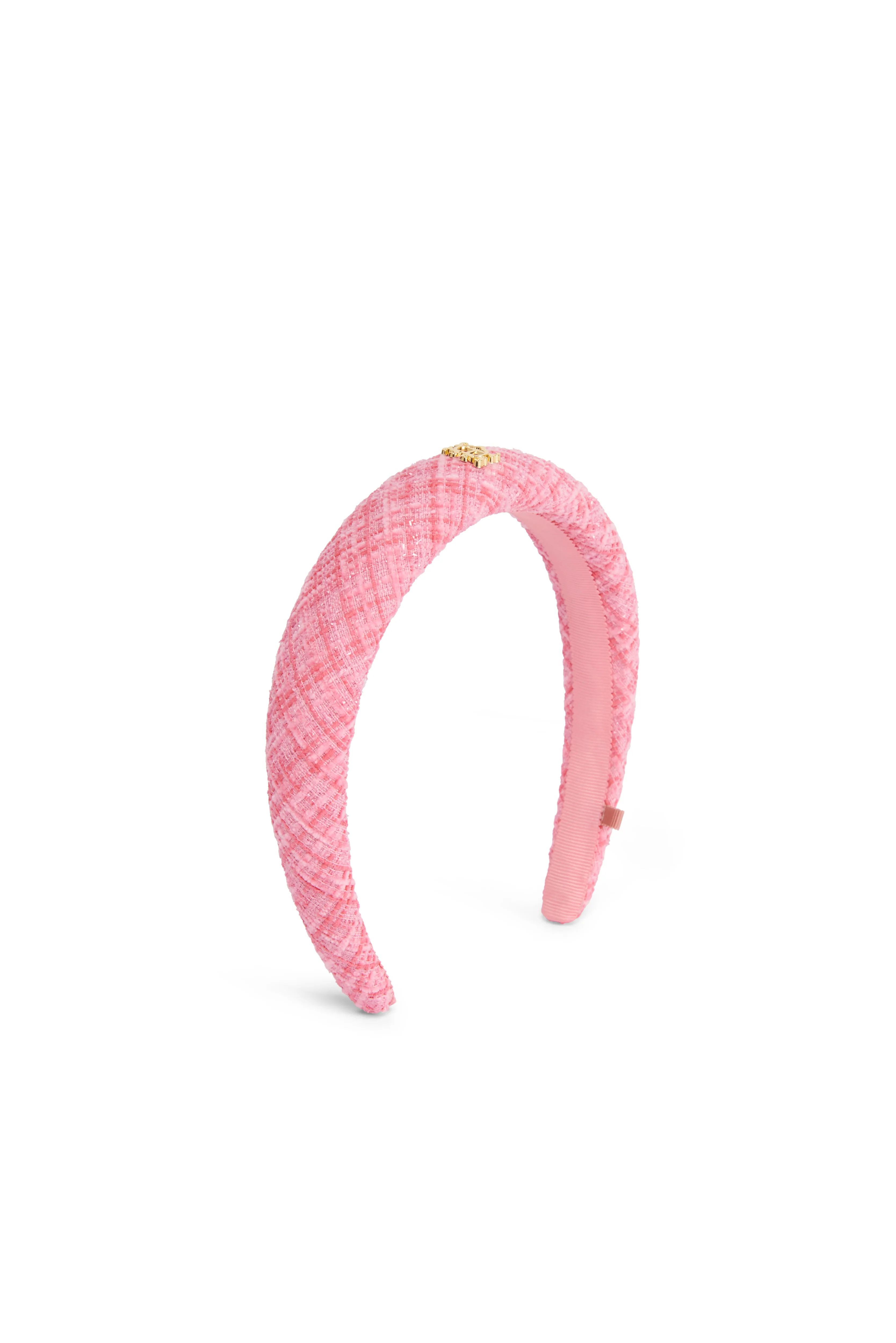 Narrow Headband (Hot Pink Boucle) - Image 4