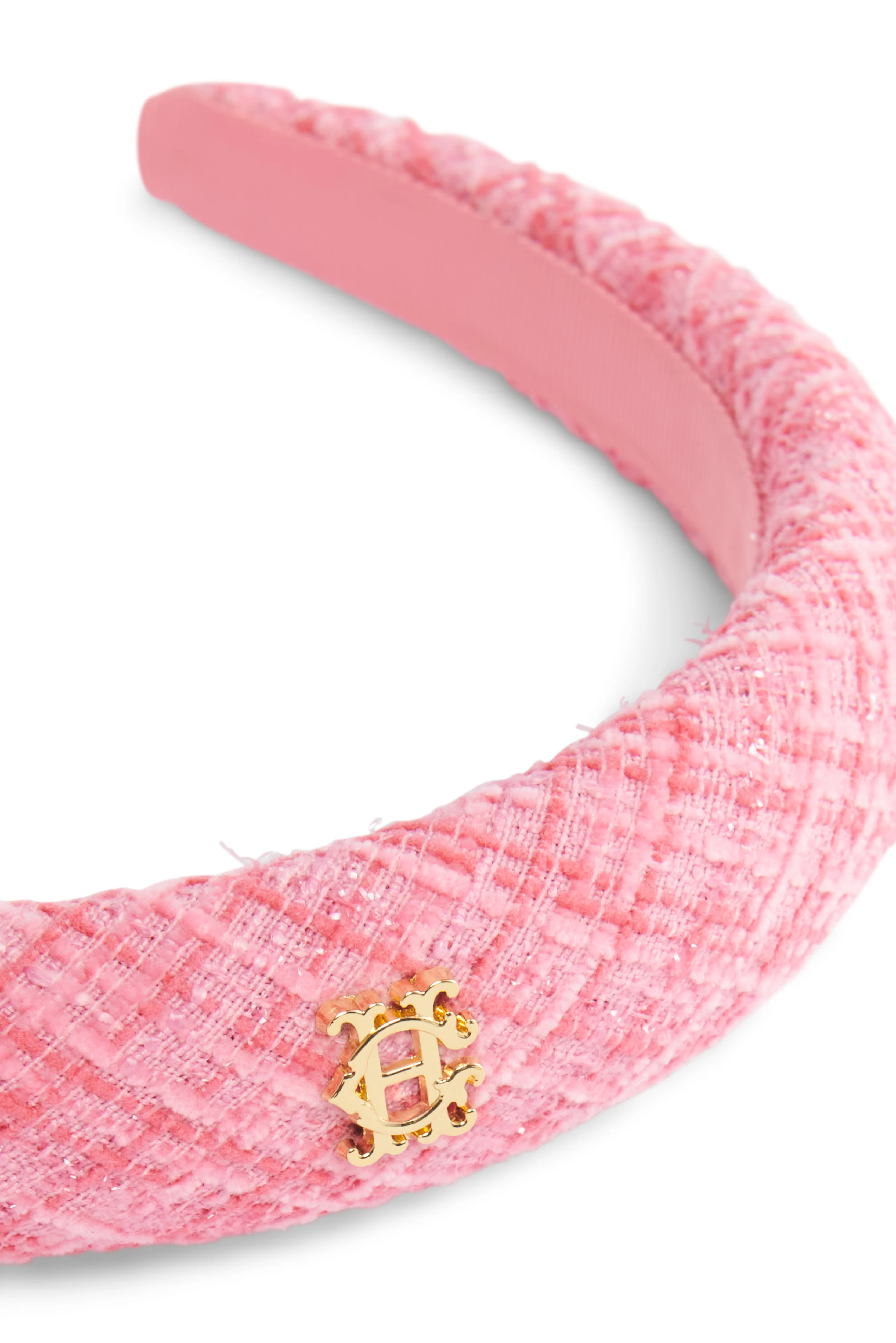 Narrow Headband (Hot Pink Boucle) - Image 5