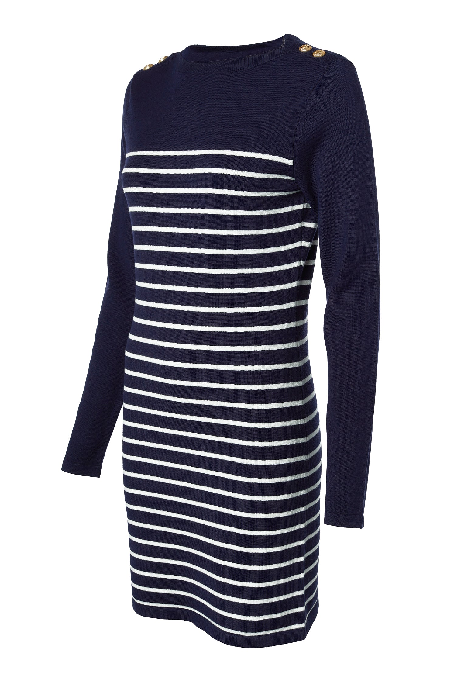 Natalia Mini Dress (Ink Navy Stripe) - Image 9