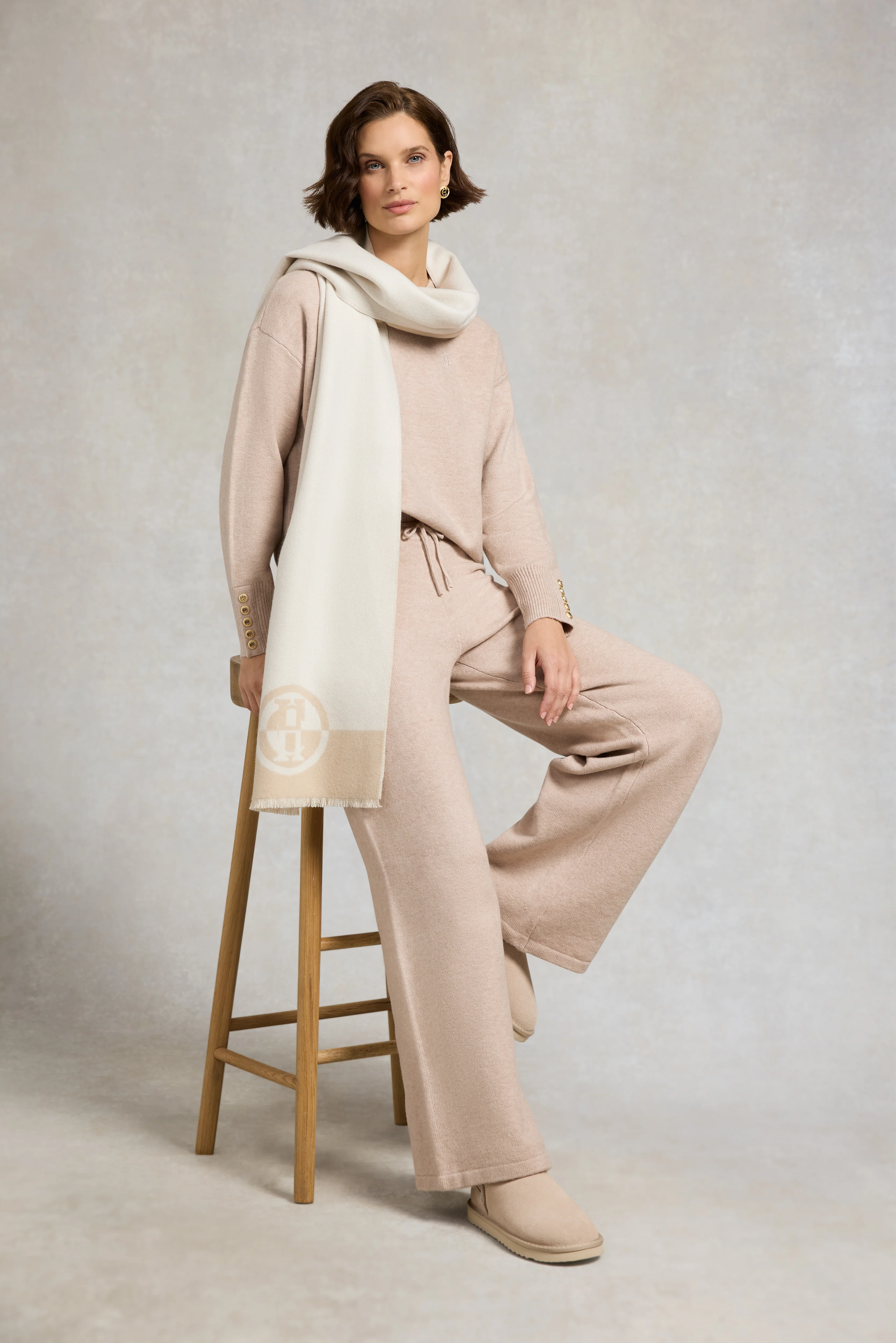 Nina Crew Neck Knit (Toffee Marl) - Image 3