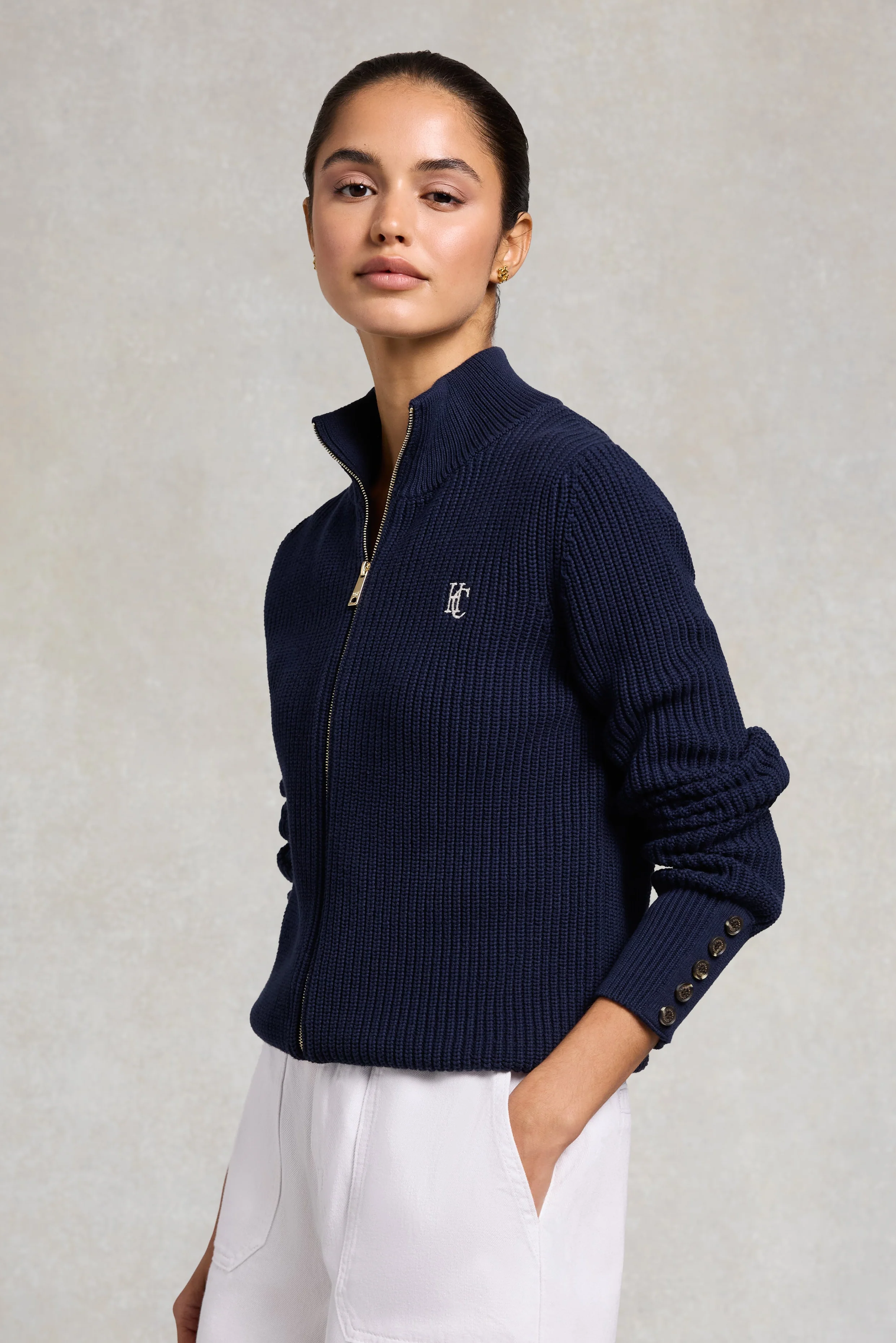 Northleach Cardigan (Ink Navy) - Image 3