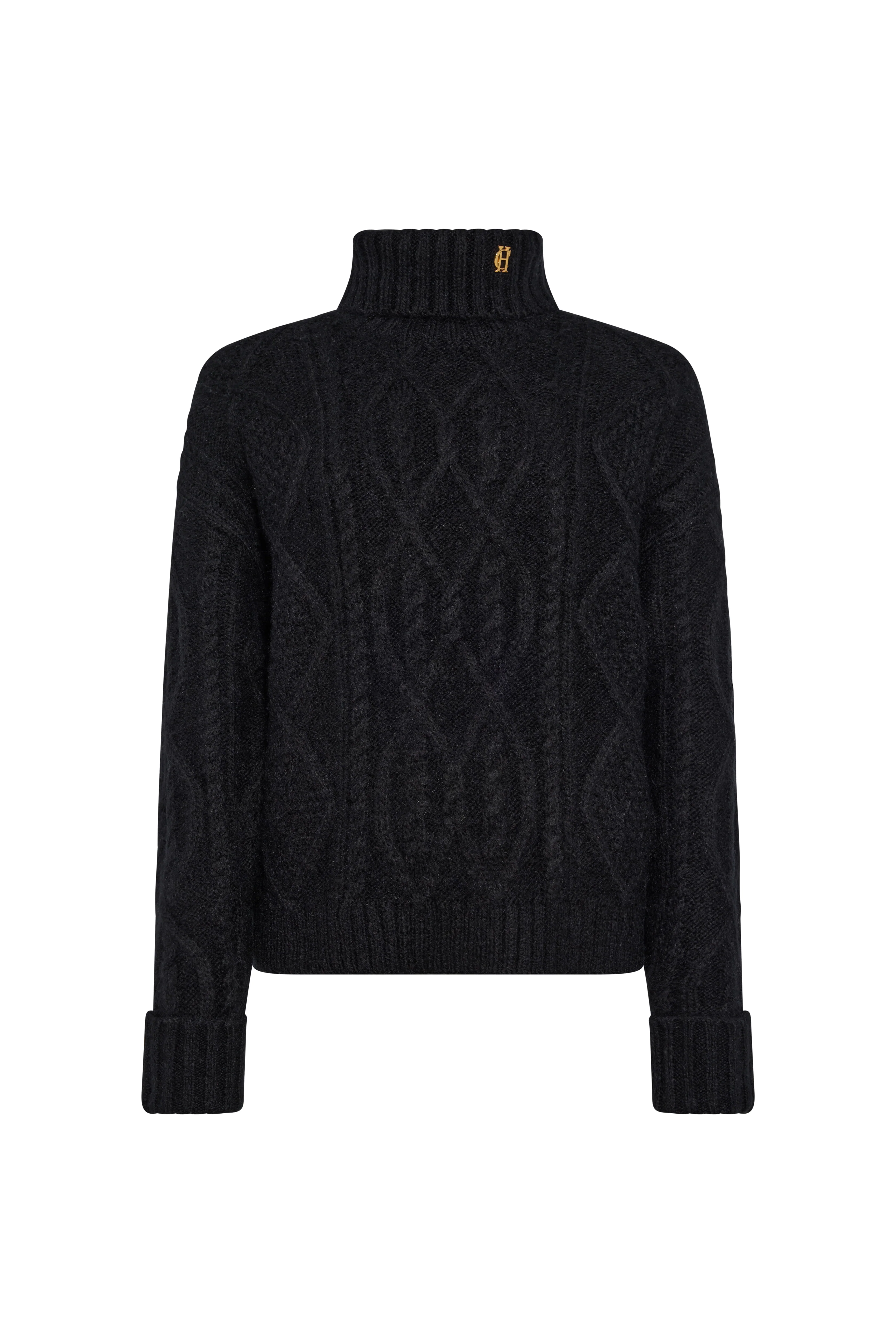 Noveli Roll Neck Knit (Black) - Image 4