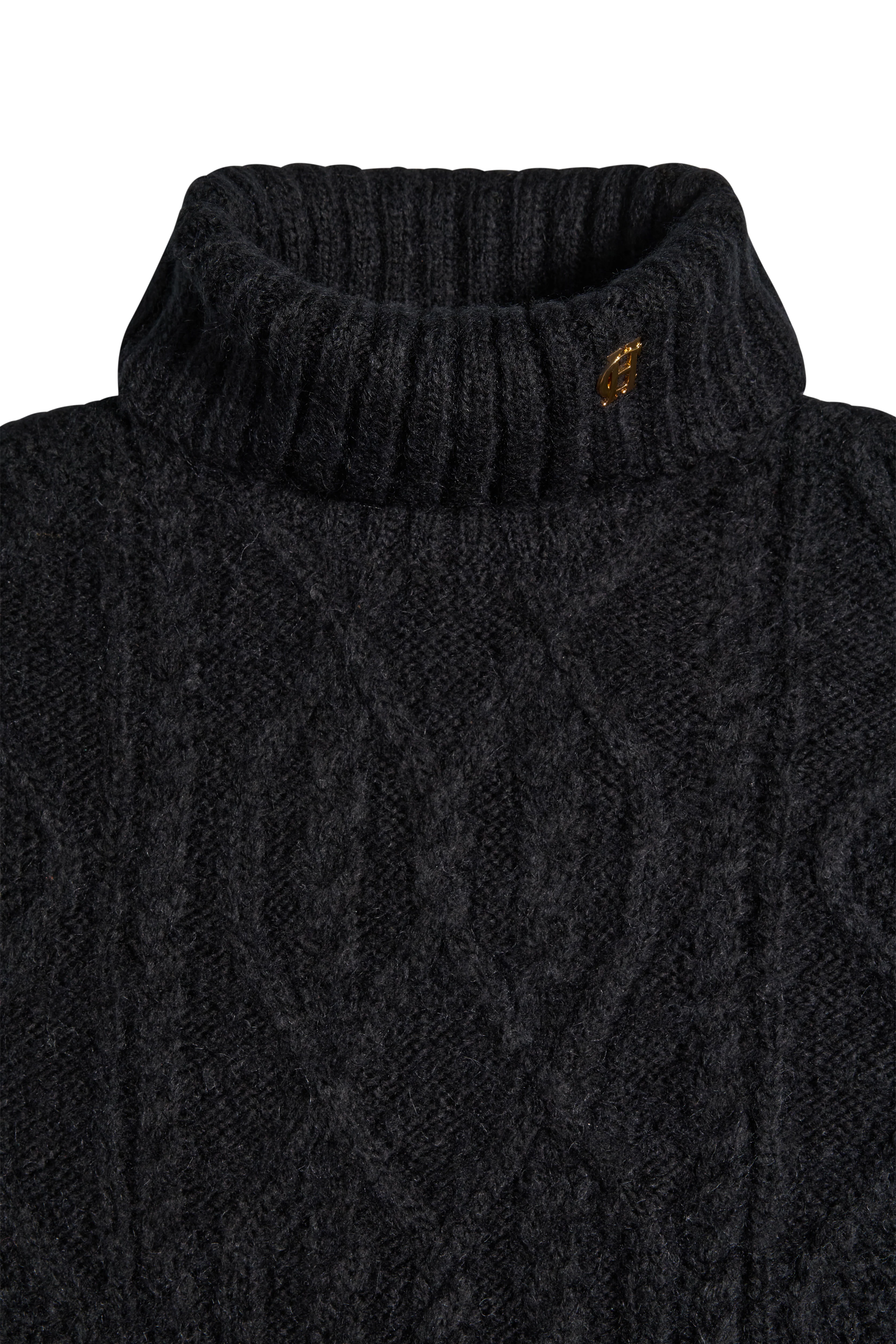 Noveli Roll Neck Knit (Black) - Image 6