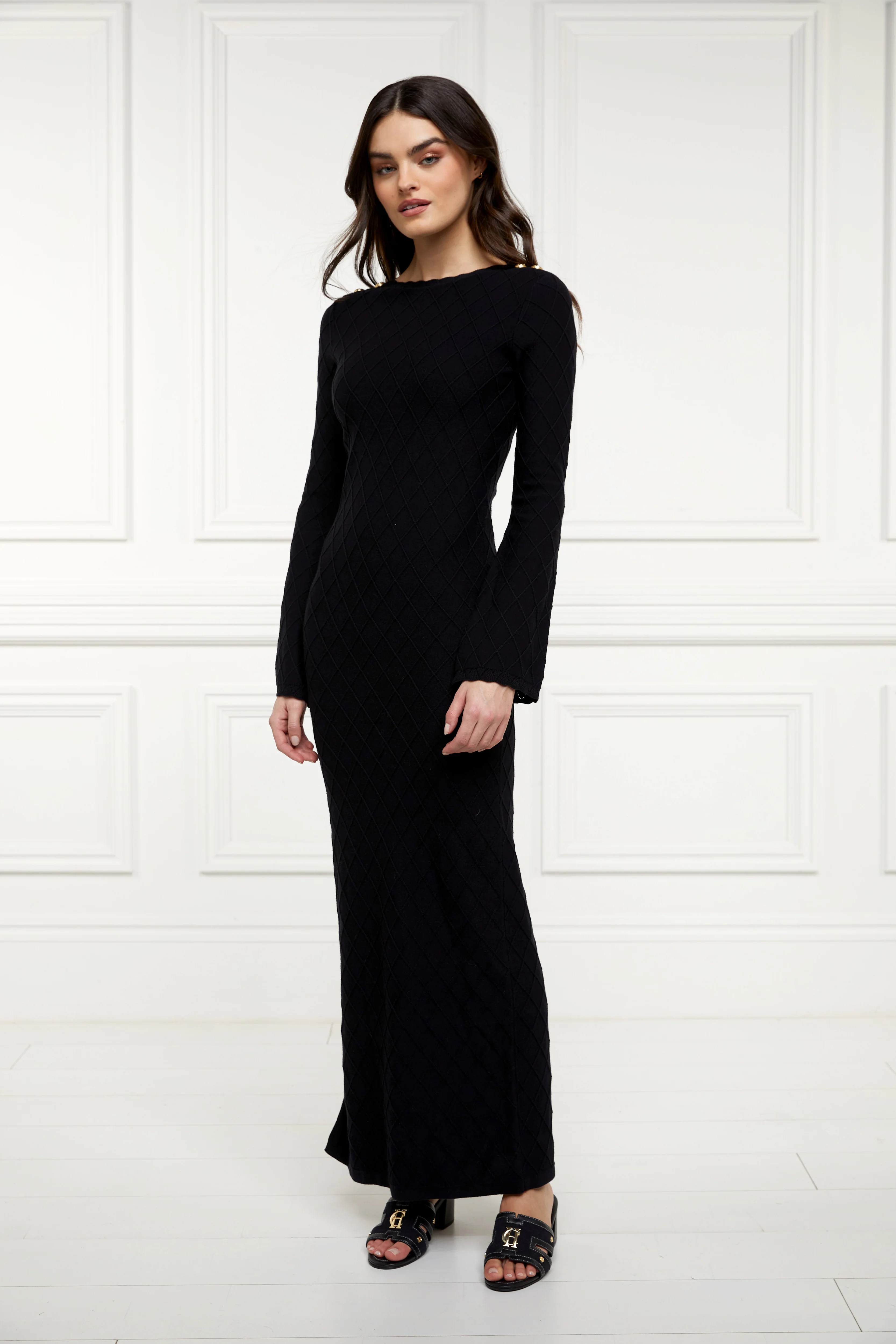 Olive Maxi Dress (Black) - Image 8