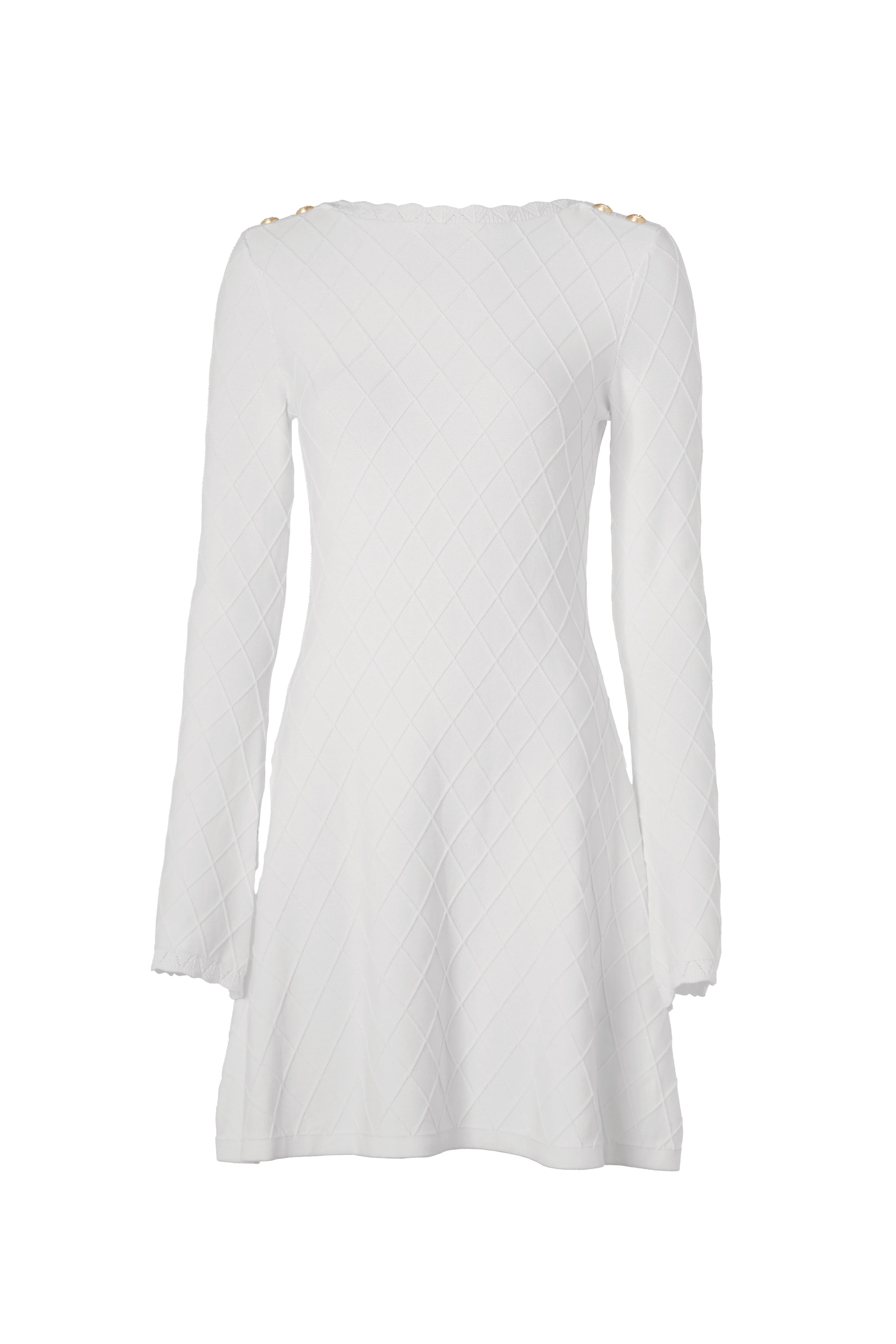 Olive Mini Dress (White) - Image 4