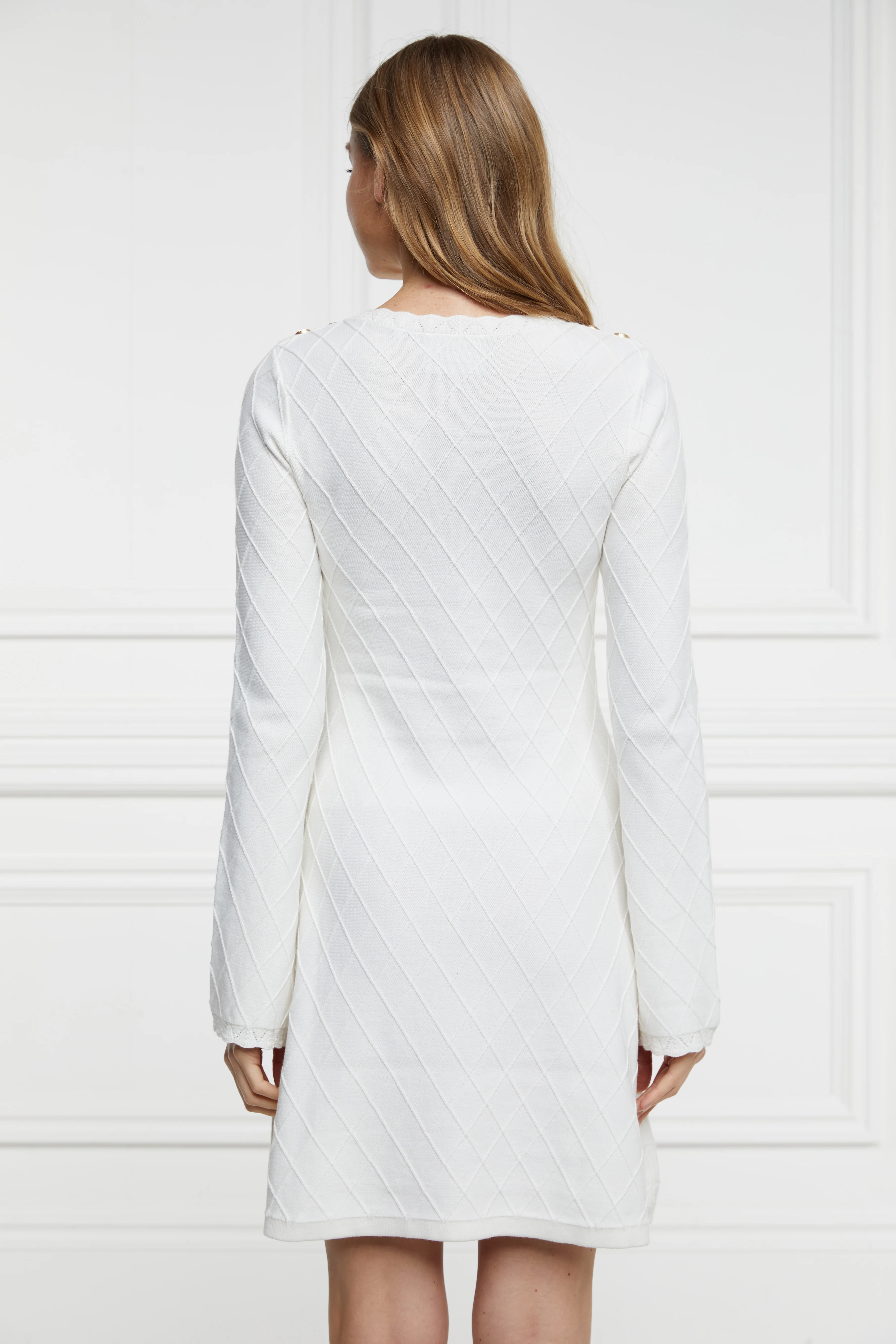 Olive Mini Dress (White) - Image 5