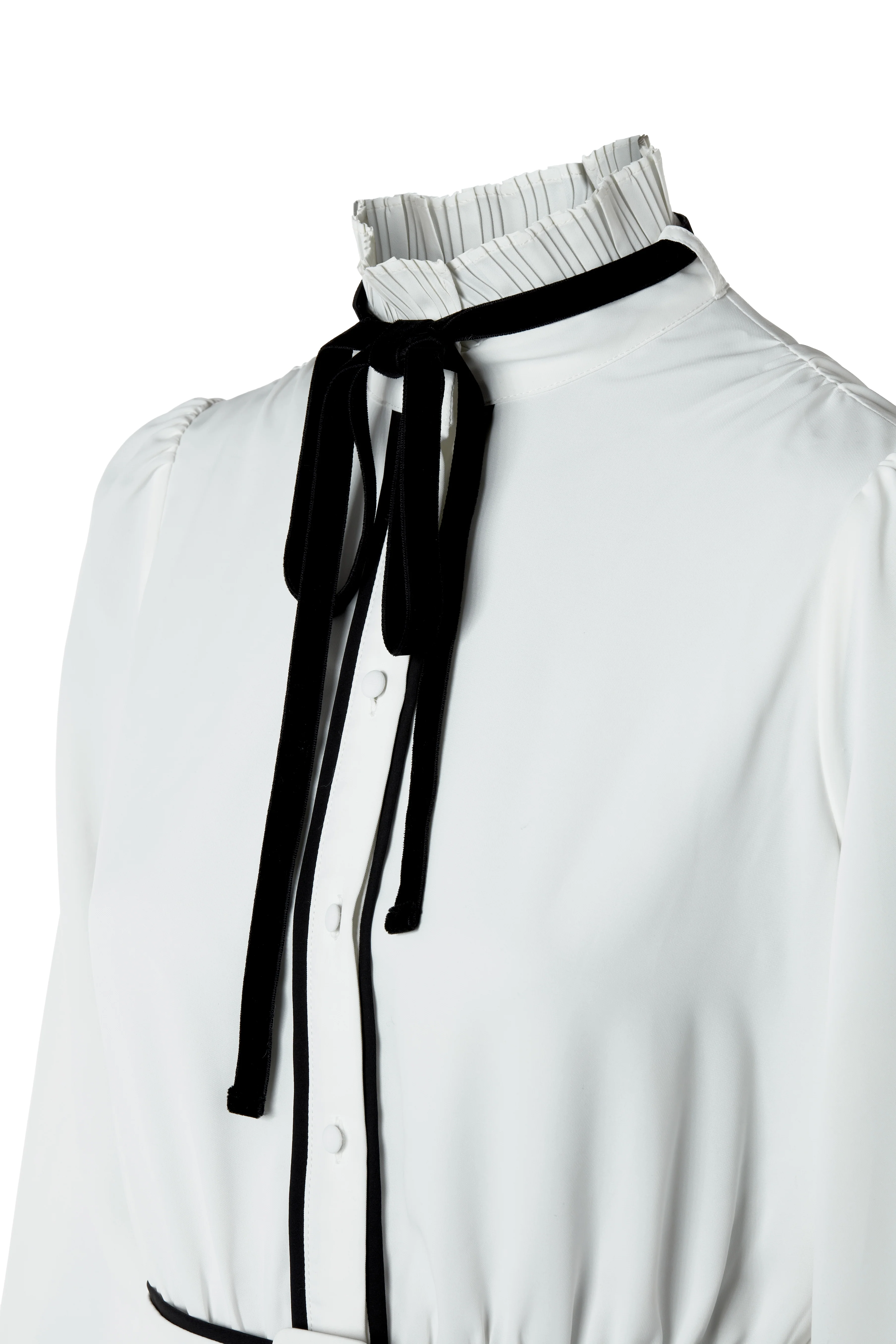 Olivia Tie Dress (White) - Image 11